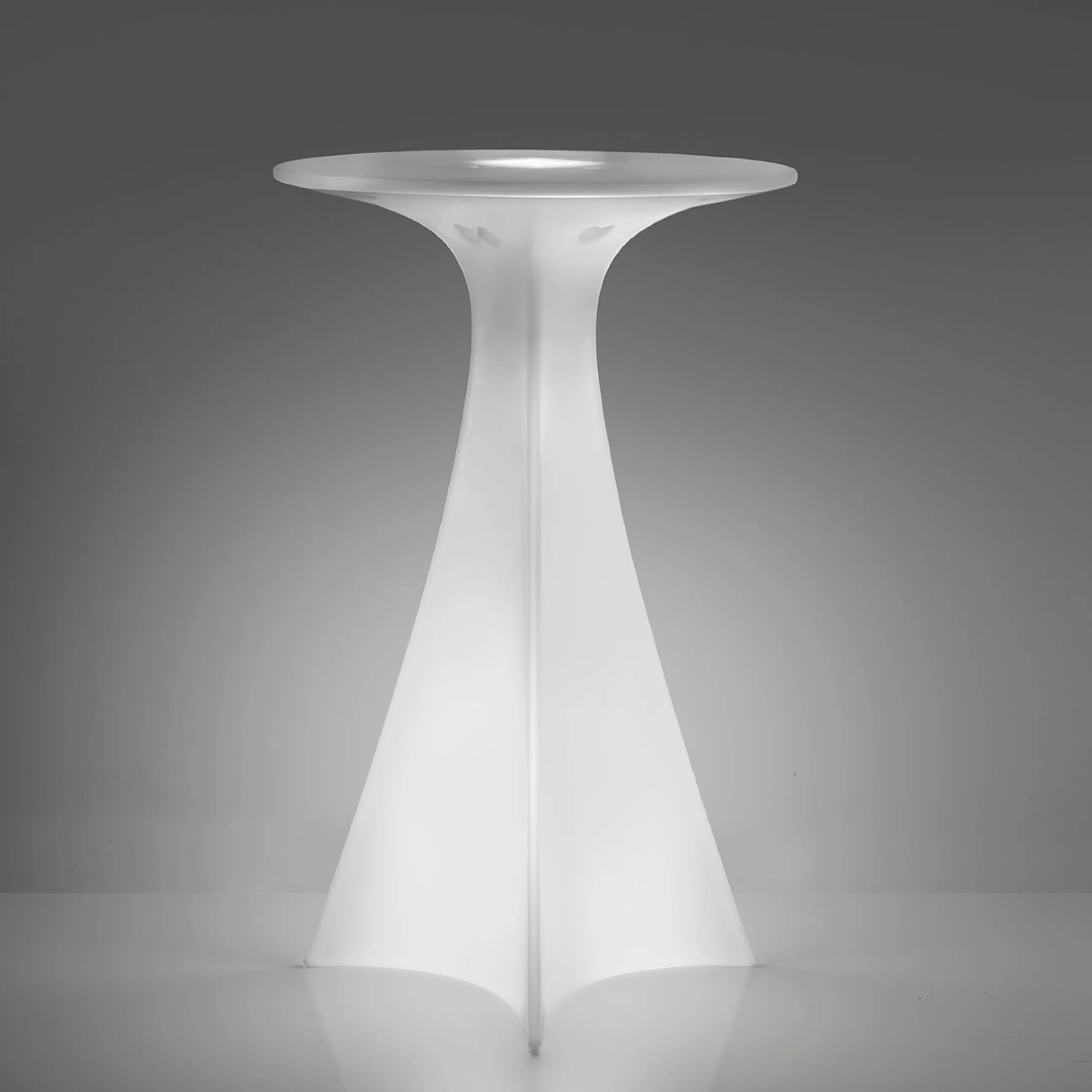 Mange Debout Et Bars>Slide Mange-Debout Lumineux Jet Plastique/ O 62 X H 100 Cm - Blanc