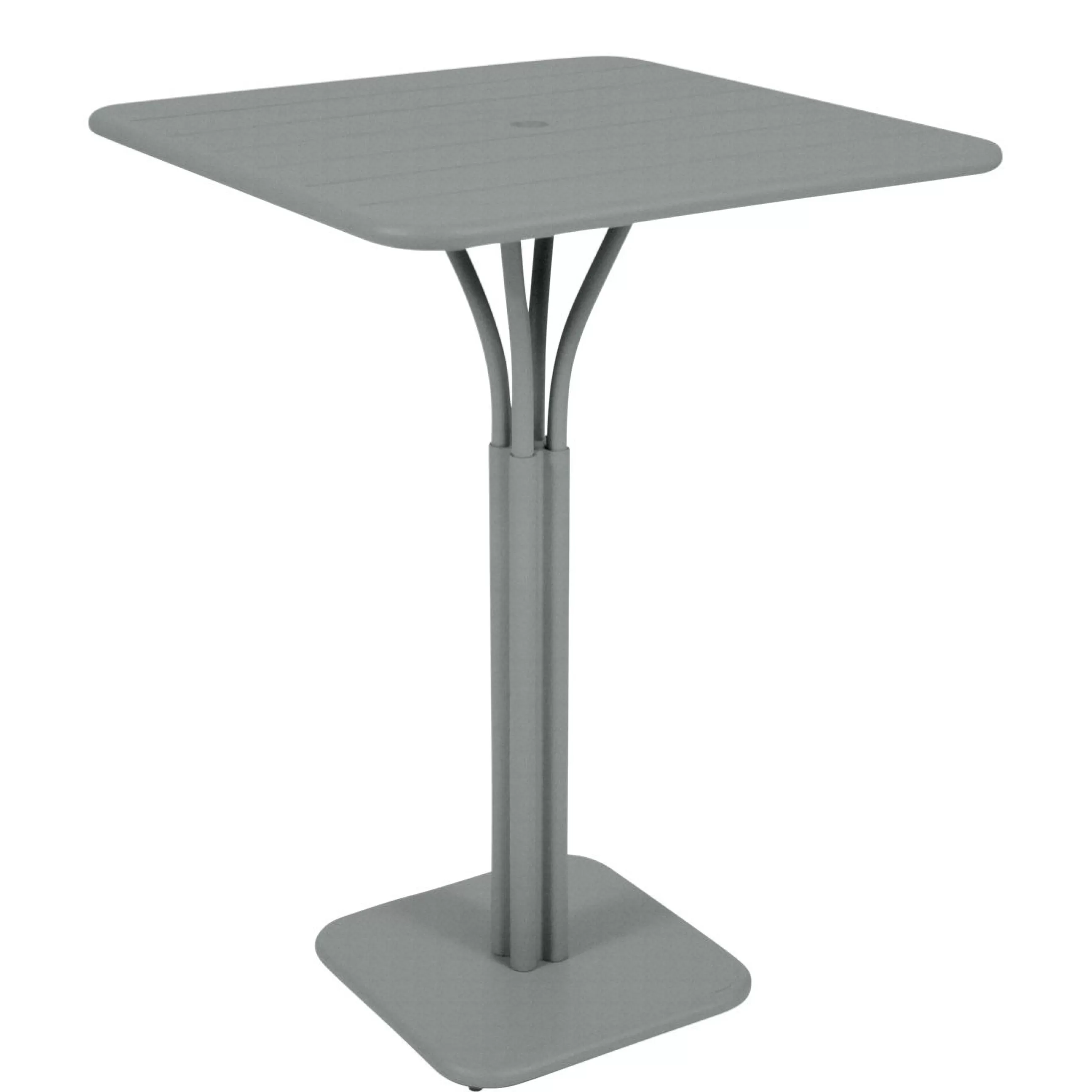 Tables Hautes Et Bars D'extérieur>Fermob Mange-Debout Luxembourg Metal Gris / 80 X 80 X H 105 Cm - Gris Lapilli