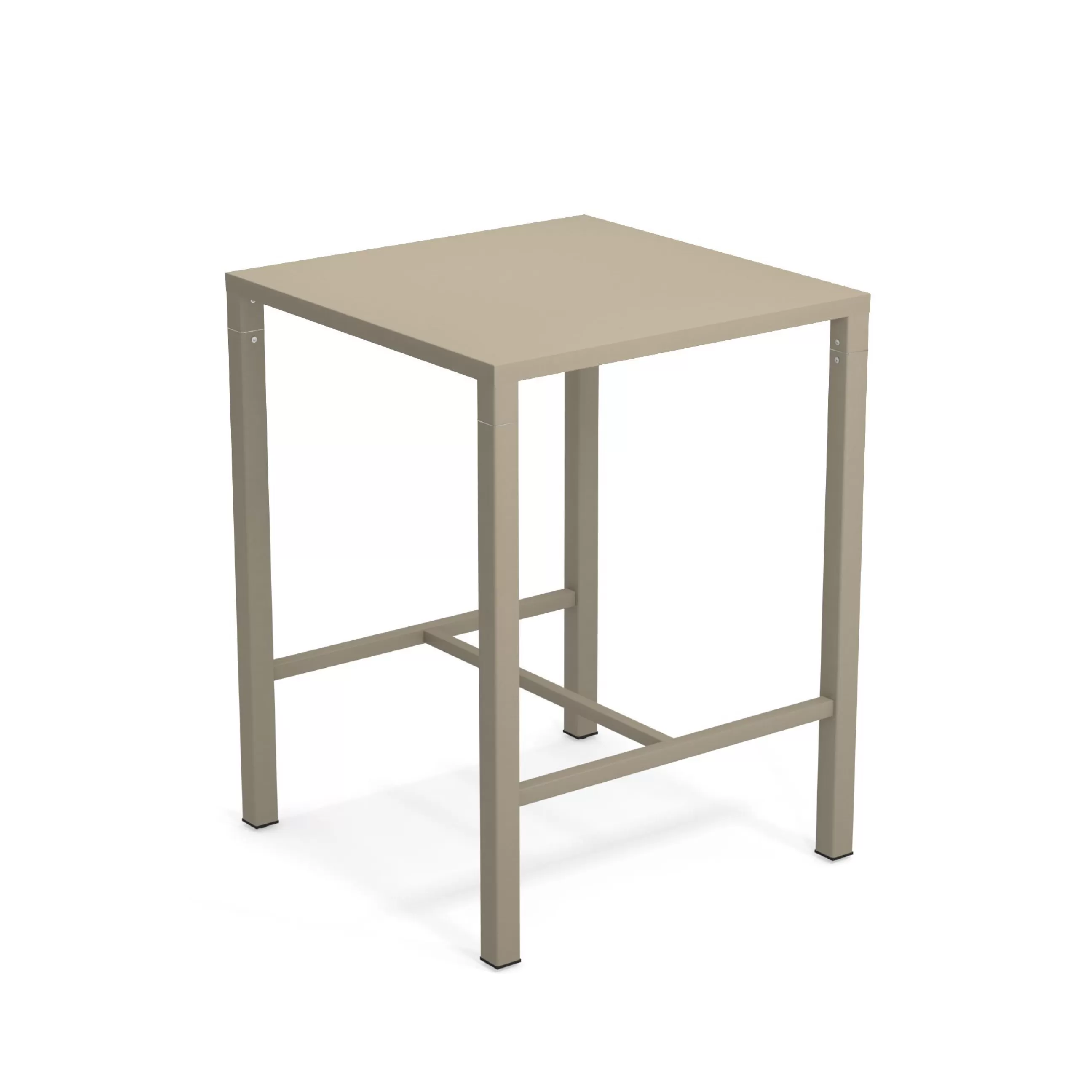 Tables Hautes Et Bars D'extérieur>Emu Mange-Debout Nova Metal Beige / 80 X 80 Cm X H 105 Cm - Tourterelle