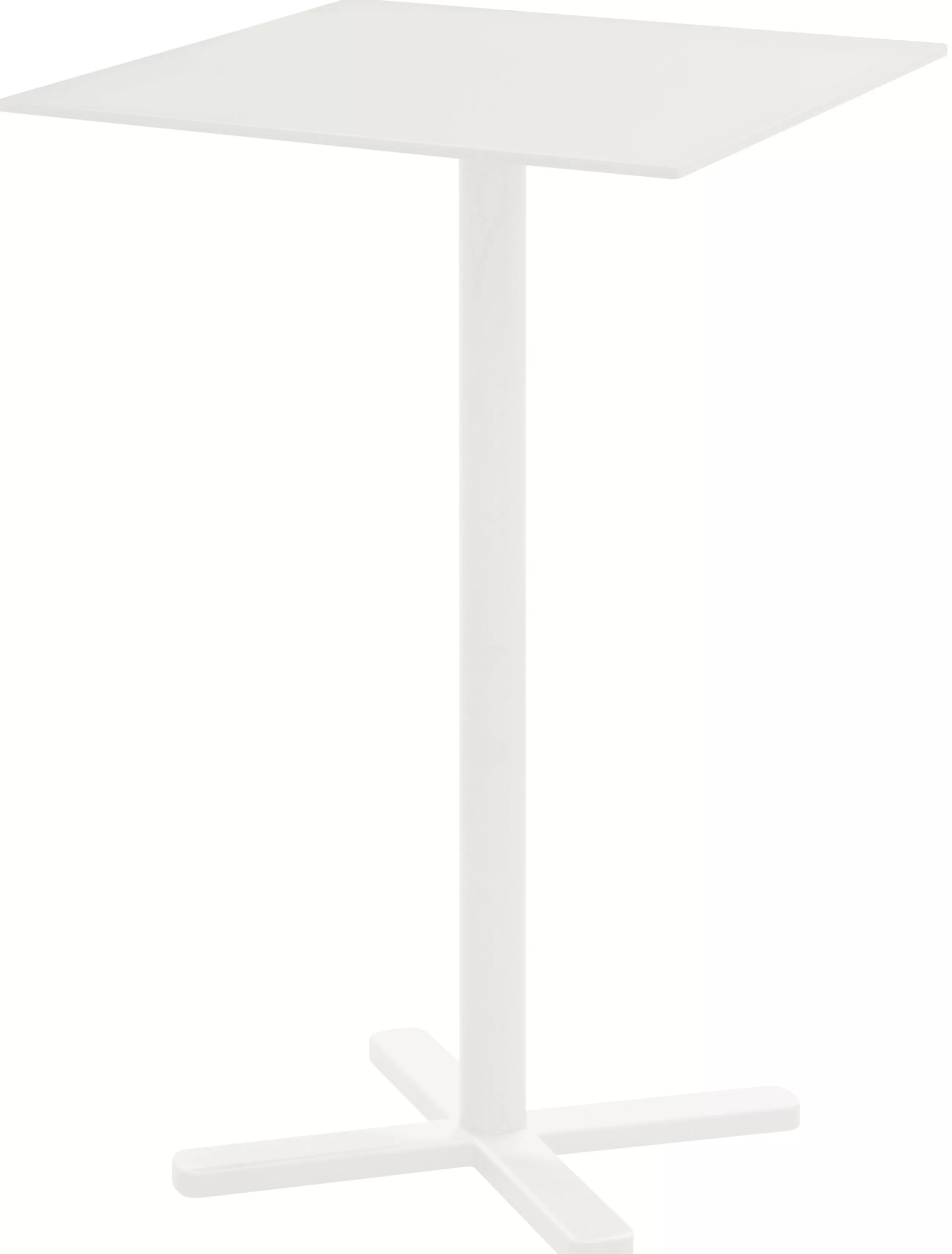 Tables Hautes Et Bars D'extérieur>Emu Mange-Debout Pliant Darwin Metal/ 70 X 70 Cm - Blanc