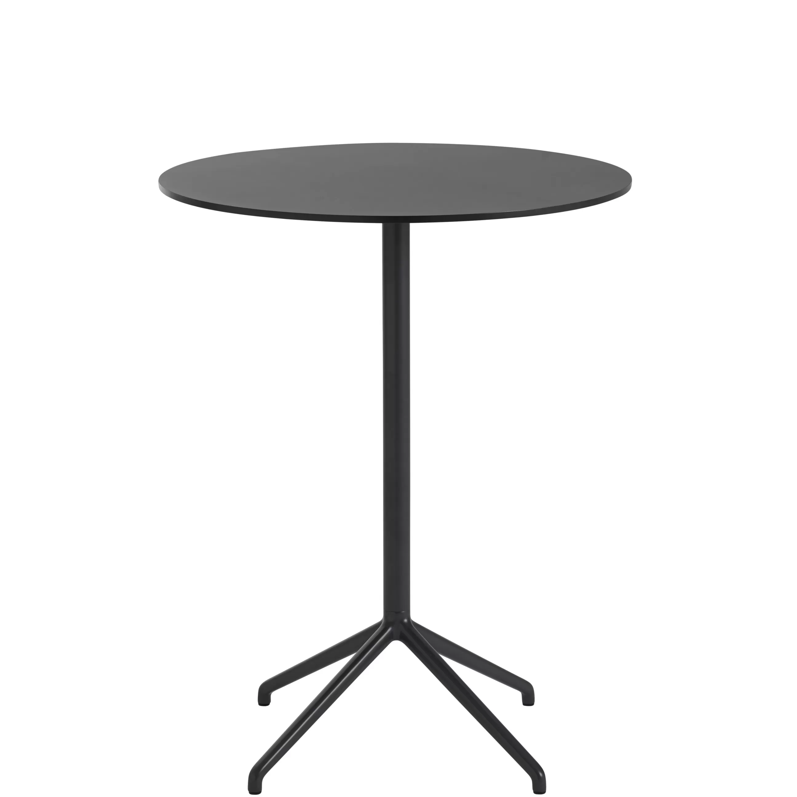 Mange Debout Et Bars>Muuto Mange-Debout Still Cafe Metal Plastique Bois/ O 75 X H 95 Cm - Linoleum - Noir