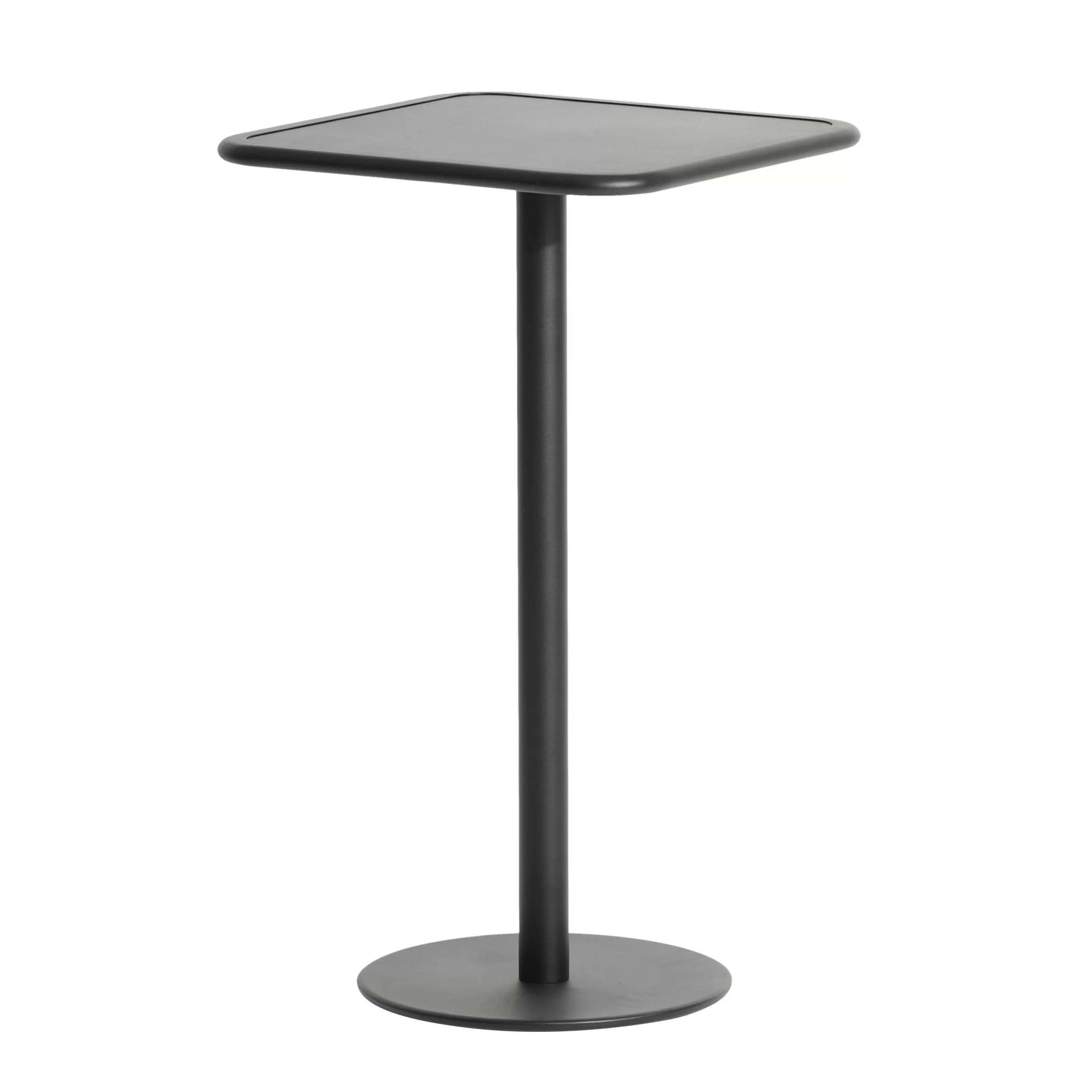 Tables Hautes Et Bars D'extérieur>Petite Friture Mange-Debout Week-End Metal/ 60 X 60 Cm X H 105 Cm - Noir