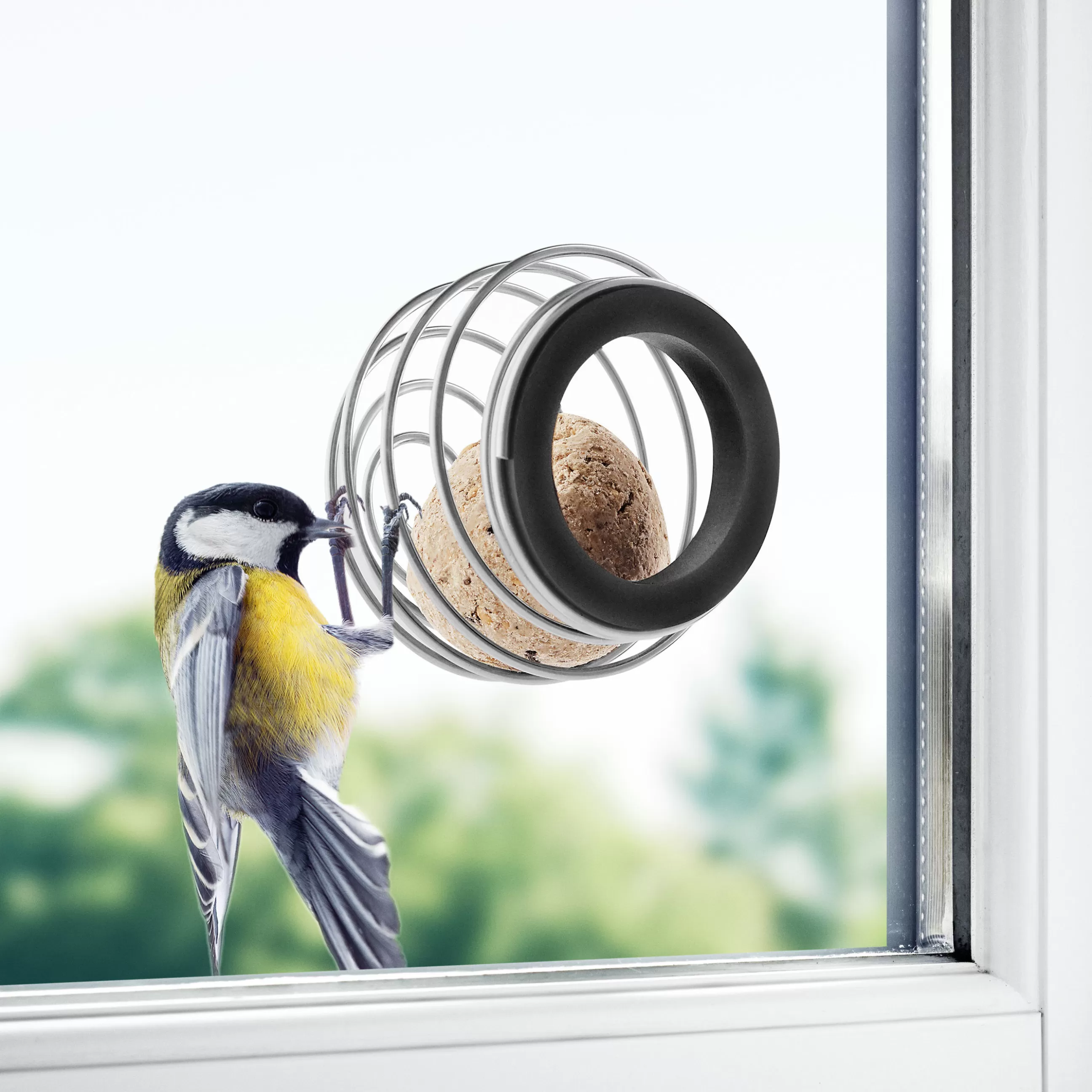Déco Et Accessoires De Jardin>Eva Solo Mangeoire A Oiseaux  Metal / Pour Fenetre - O 8,5 Cm - Acier