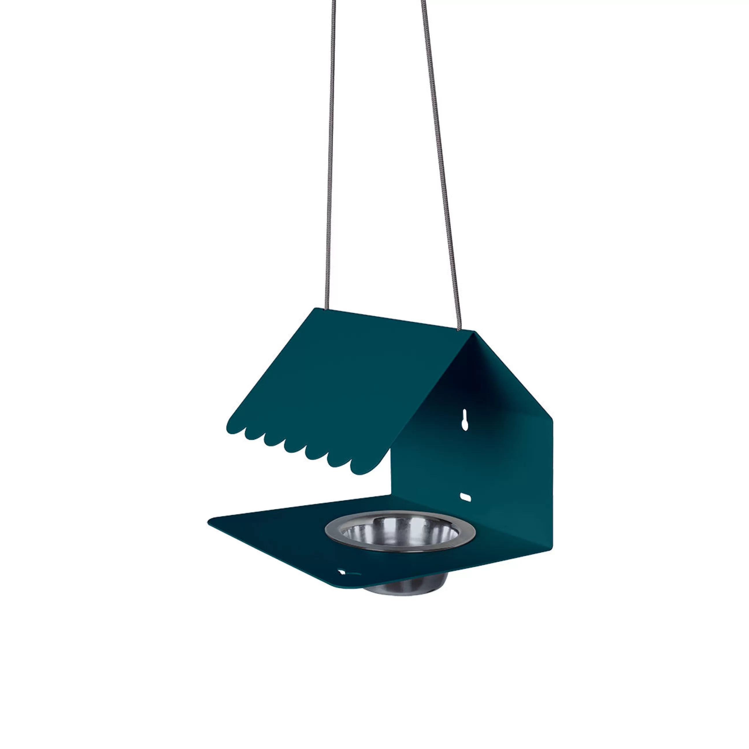 Chiens Chats Cie>Fermob Mangeoire A Oiseaux Picoti Metal Bleu / Metal - A Suspendre Ou Visser - Bleu Acapulco