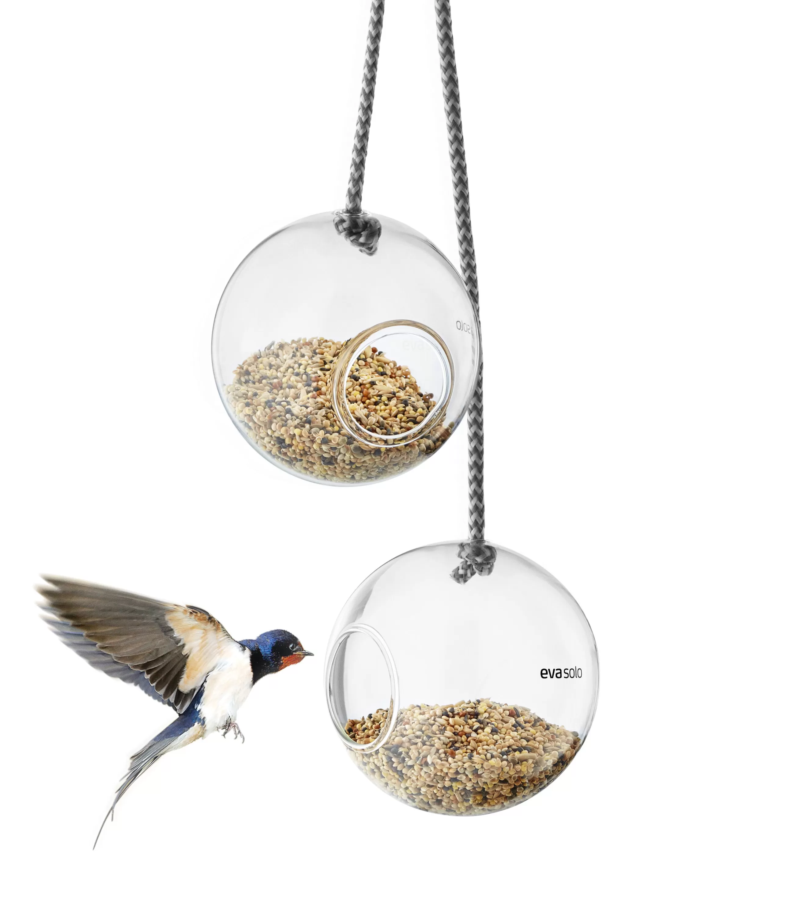 Déco Et Accessoires De Jardin>Eva Solo Mangeoire A Oiseaux  Verre/ Lot De 2 - O 10 Cm - Transparent
