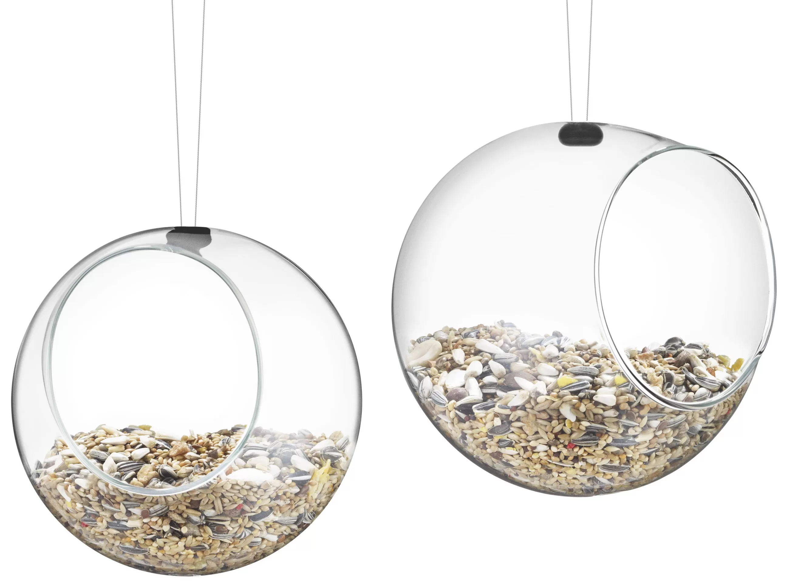 Déco Et Accessoires De Jardin>Eva Solo Mangeoire A Oiseaux  Verre/ Lot De 2 - O 12,3 Cm - Transparent