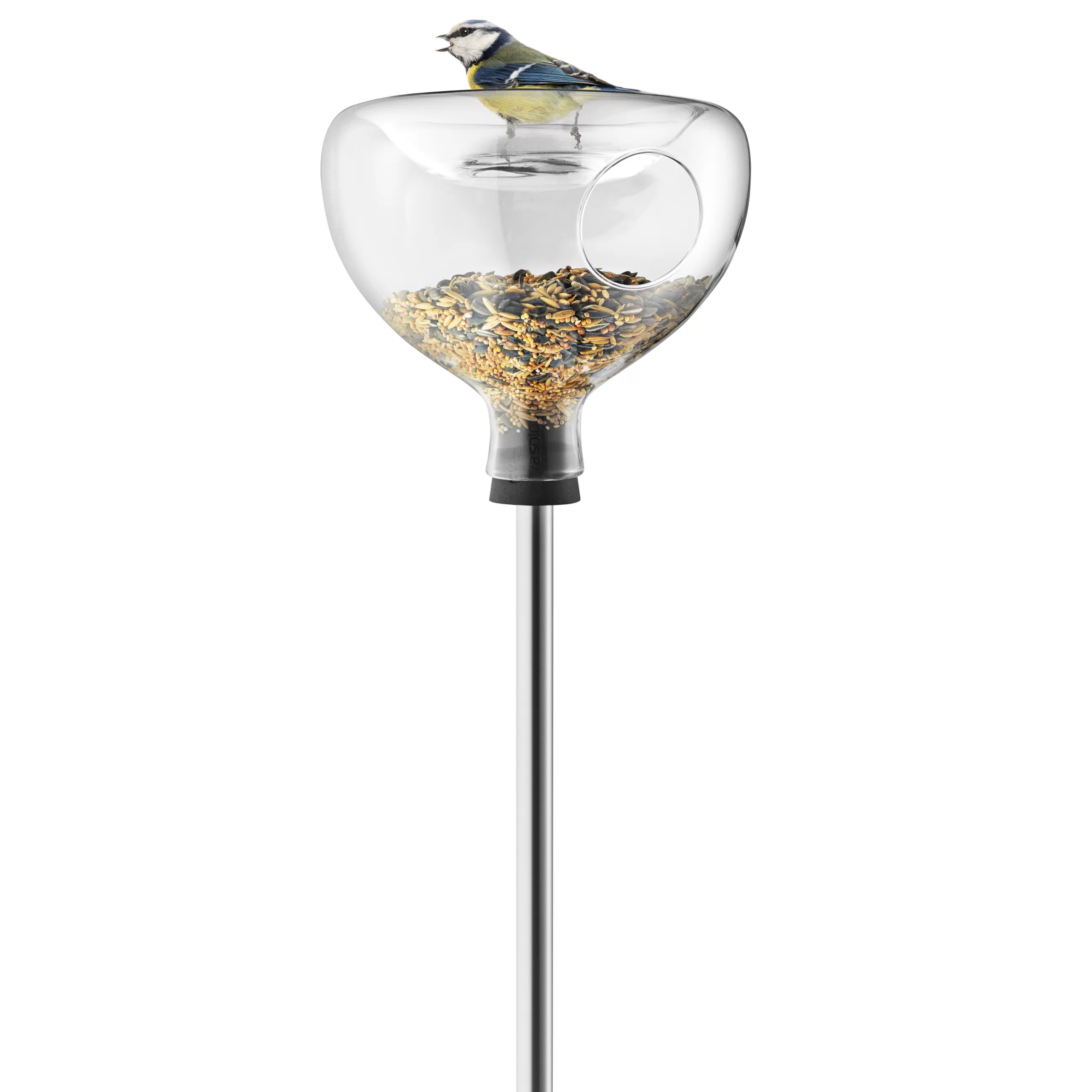 Déco Et Accessoires De Jardin>Eva Solo Mangeoire A Oiseaux  Verre Transparent / Sur Pied - Bain Integre - Acier - Transparent