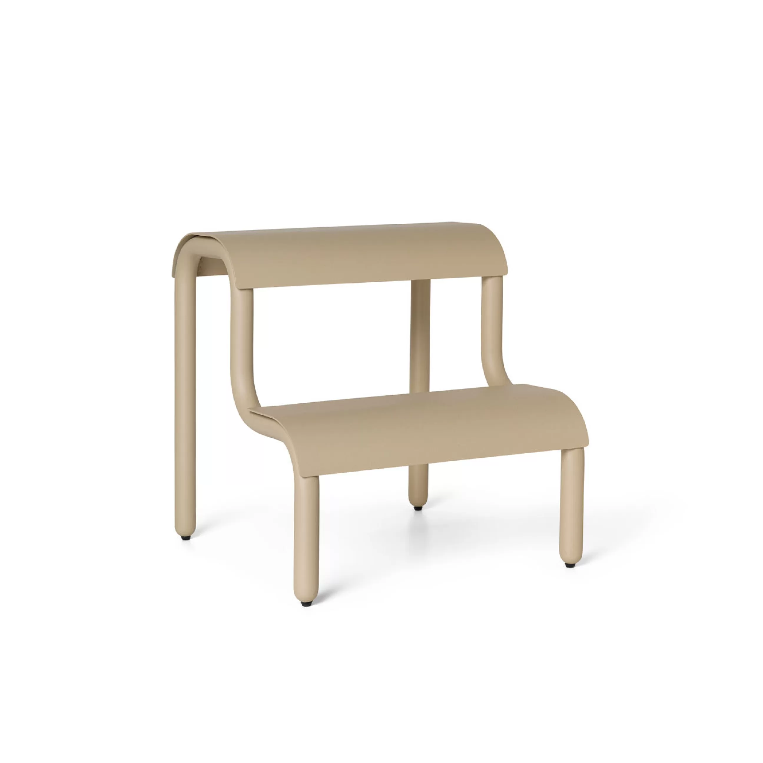 Compléments D'Ameublement>Ferm Living Marchepied Up Step Metal Beige / L 34 X P 35 X H 36 Cm - Beige Cachemire