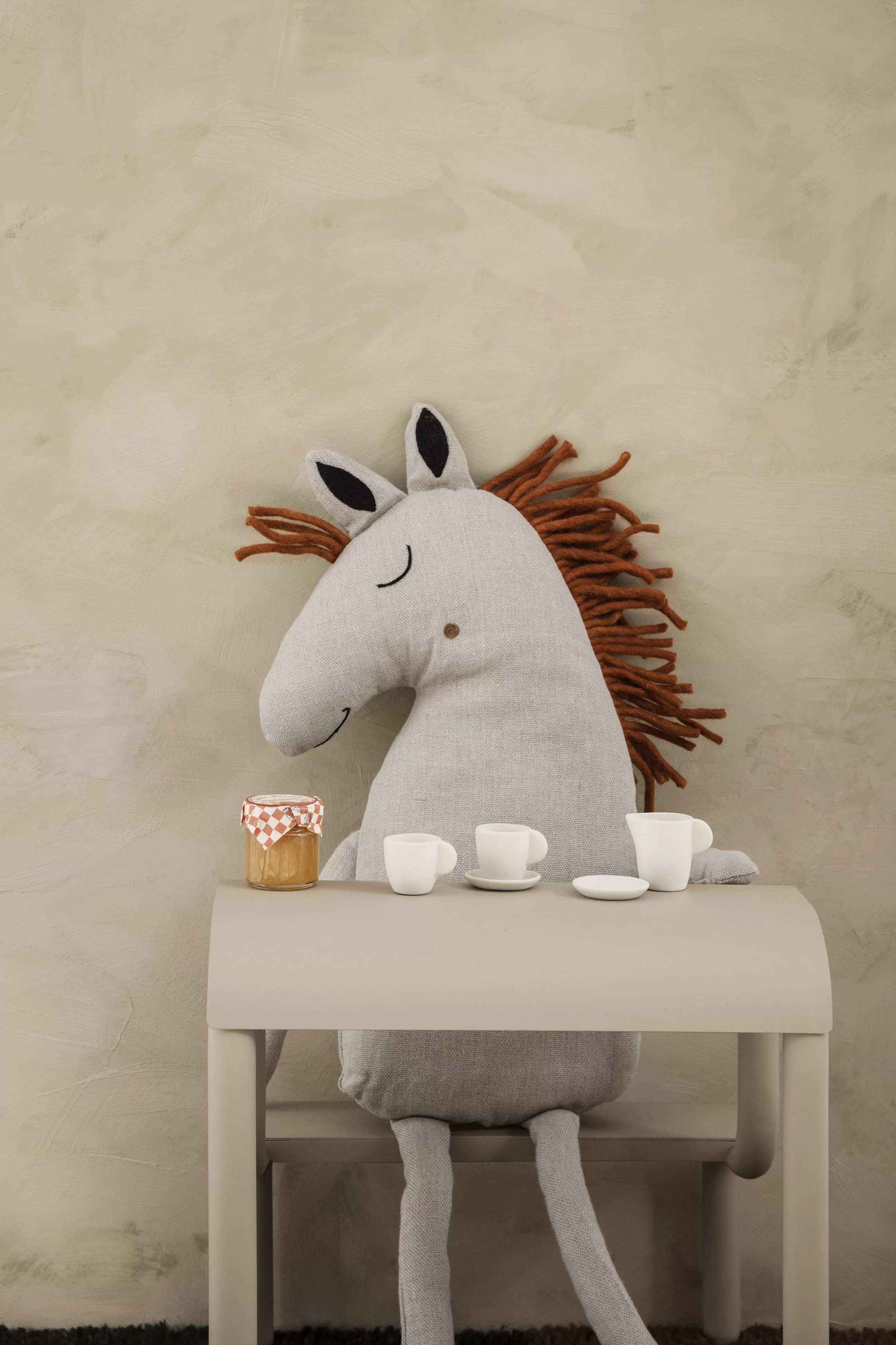 Compléments D'Ameublement>Ferm Living Marchepied Up Step Metal Beige / L 34 X P 35 X H 36 Cm - Beige Cachemire