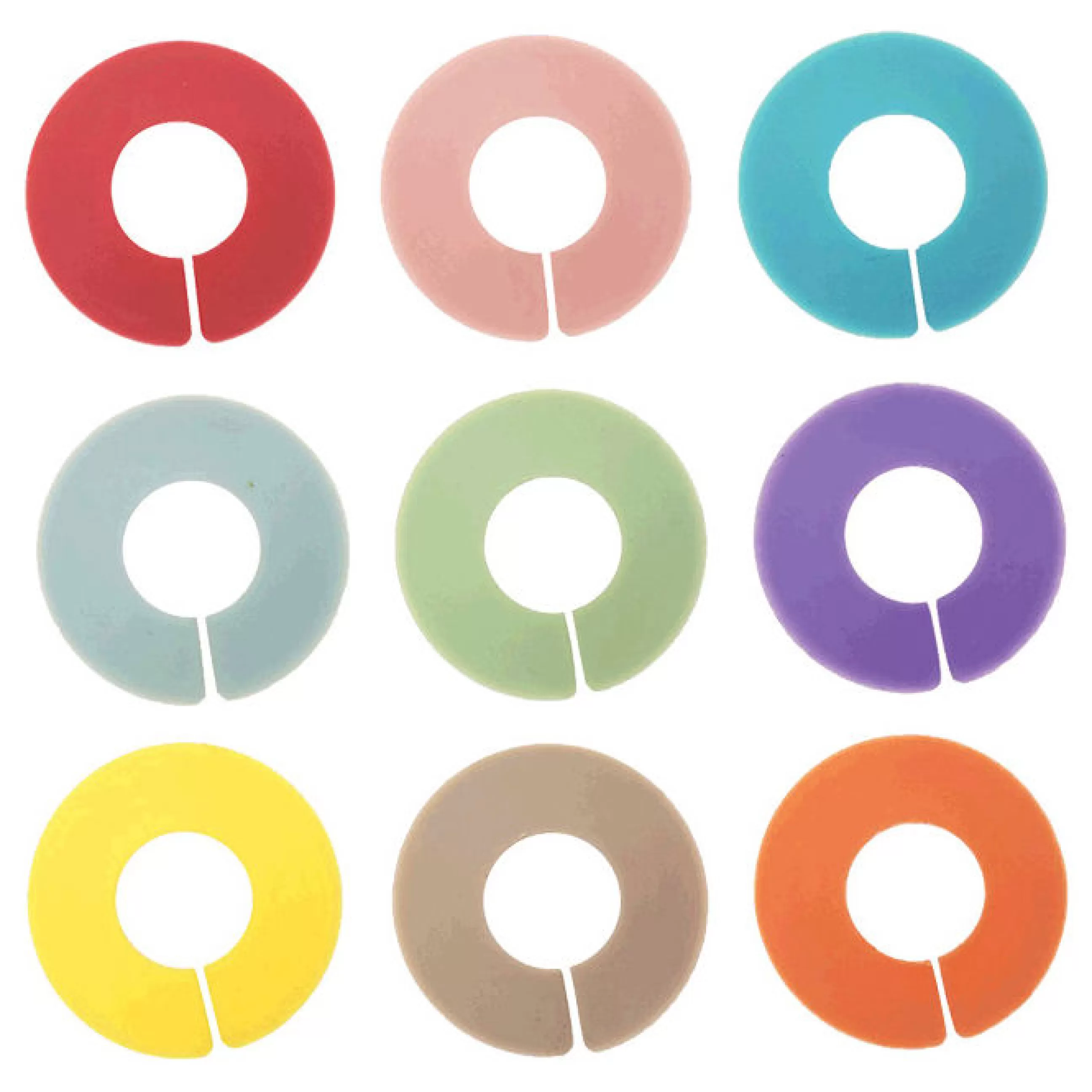 Autour Du Vin>L'Atelier du Vin Marque-Verre Chic Glass Rainbow Plastique/ Set De 9 - Multicolore