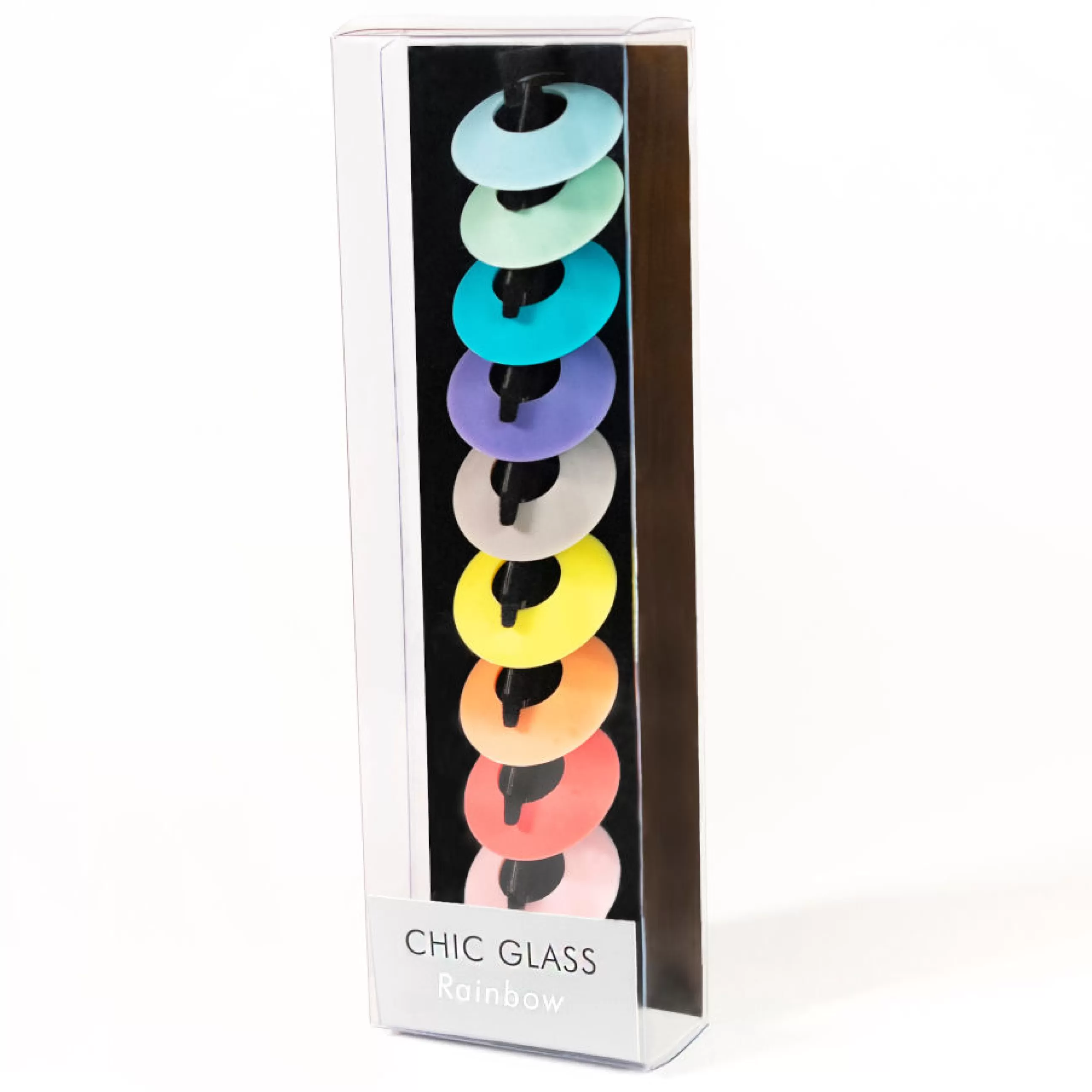 Autour Du Vin>L'Atelier du Vin Marque-Verre Chic Glass Rainbow Plastique/ Set De 9 - Multicolore