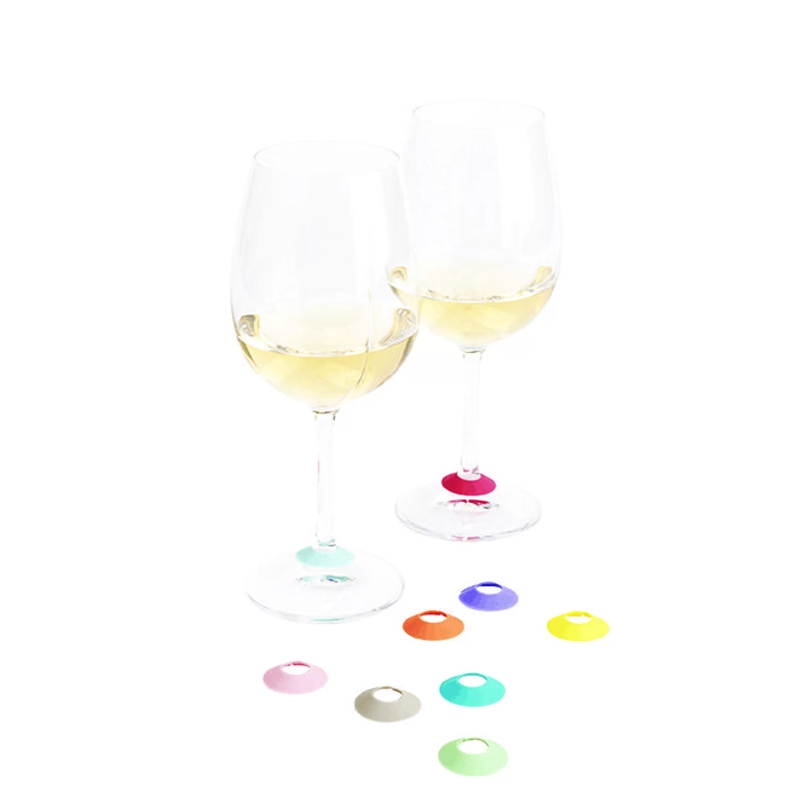 Autour Du Vin>L'Atelier du Vin Marque-Verre Chic Glass Rainbow Plastique/ Set De 9 - Multicolore