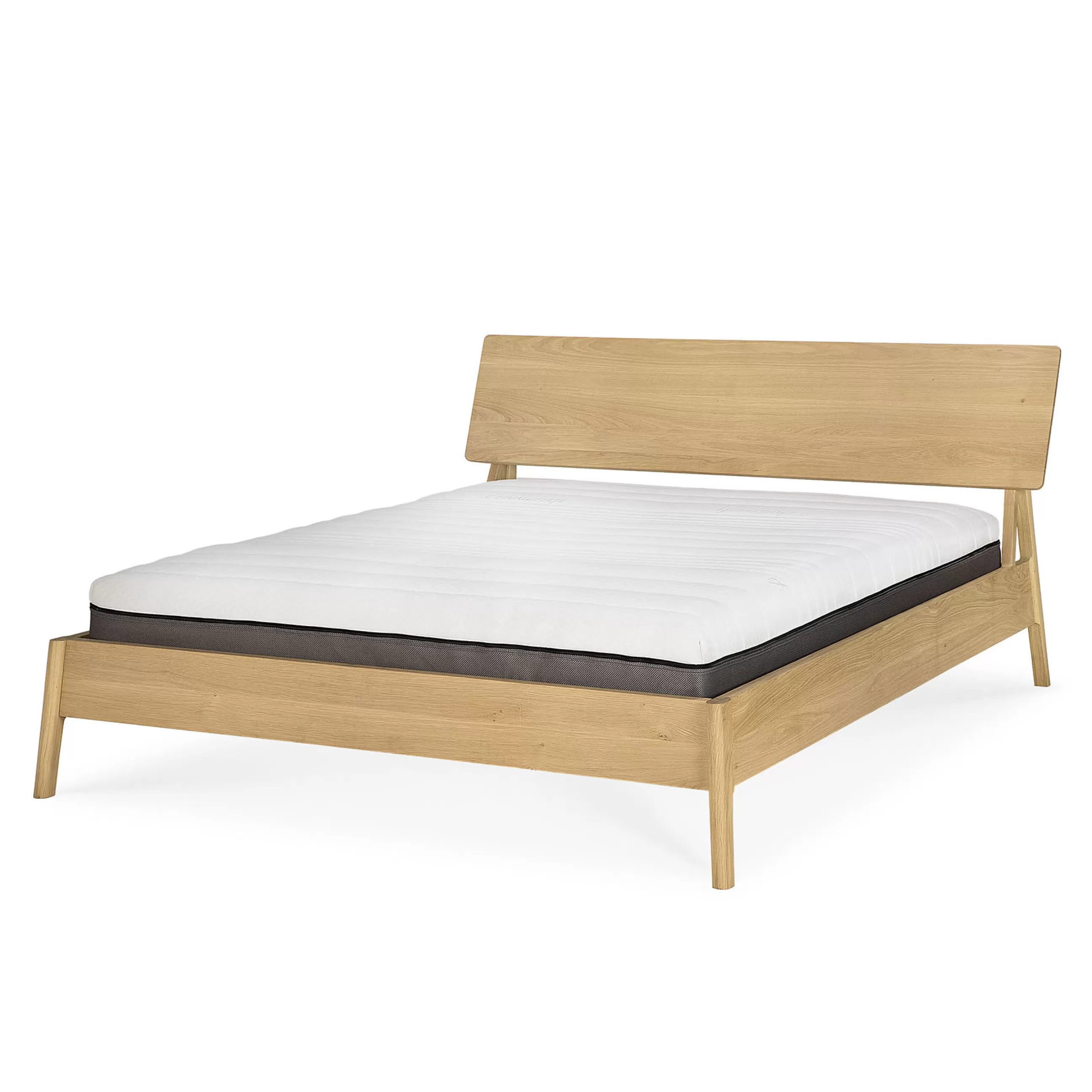 Lits>Ethnicraft Matelas Infitiny Tissu Blanc / Memoire De Forme - Blanc - Gris