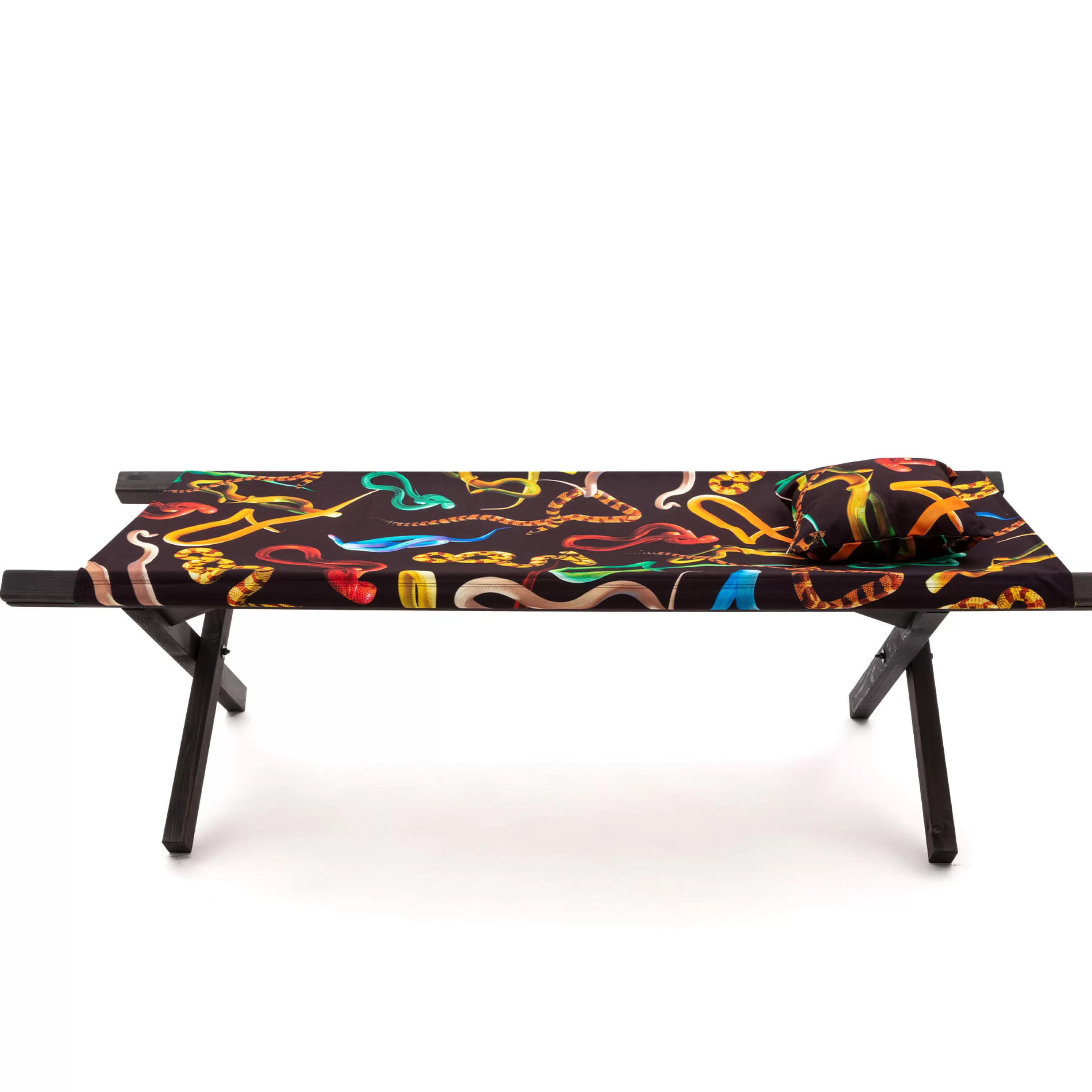 Bains De Soleil Chaises Longues Et Hamacs>Seletti Meridienne Pliable Toiletpaper - Bois / Lit De Jour - Noir