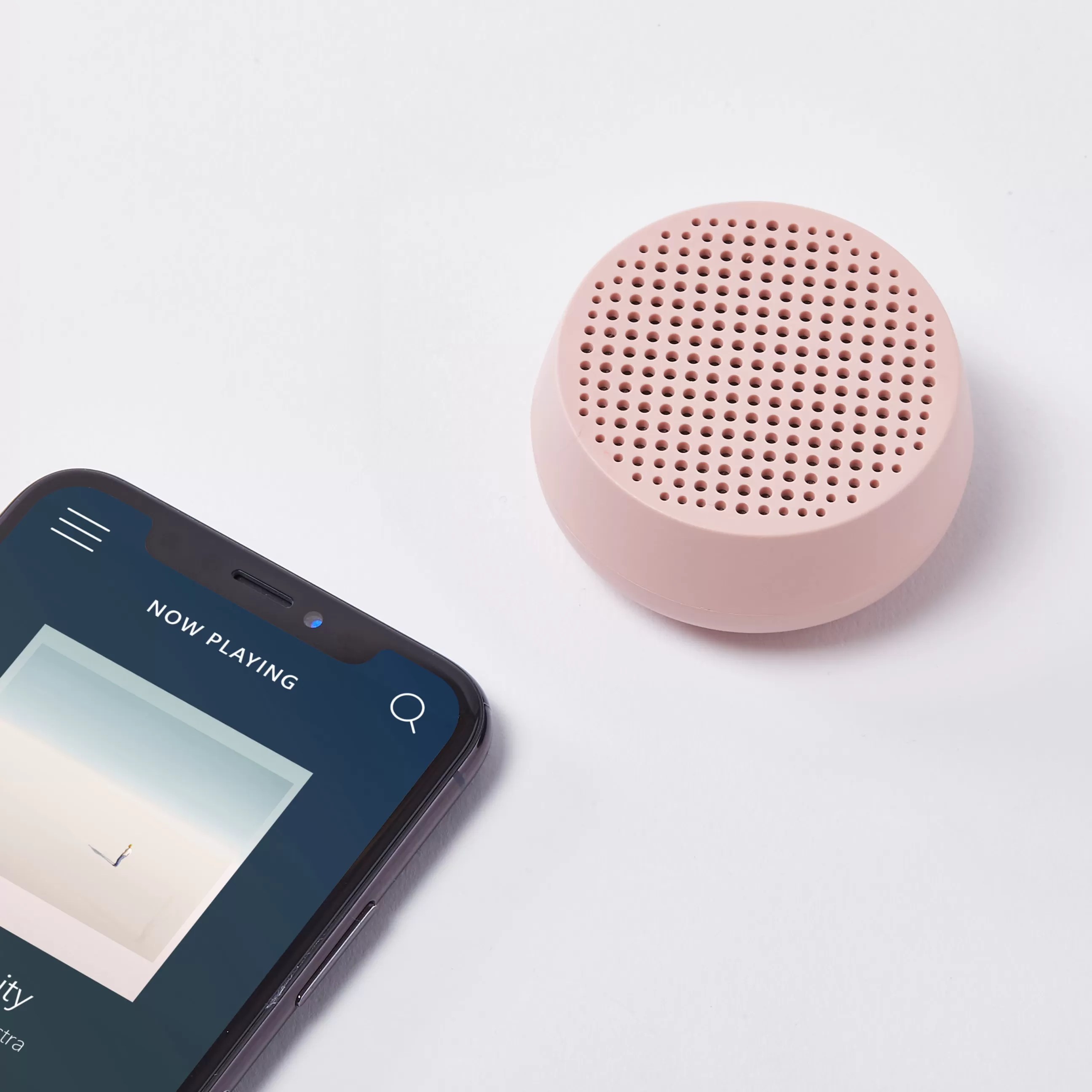 Enceintes Audio Son>Lexon Mini Enceinte Bluetooth Mino S - 3W Plastique Rose / Sans Fil - Recharge Usb - Rose Pale