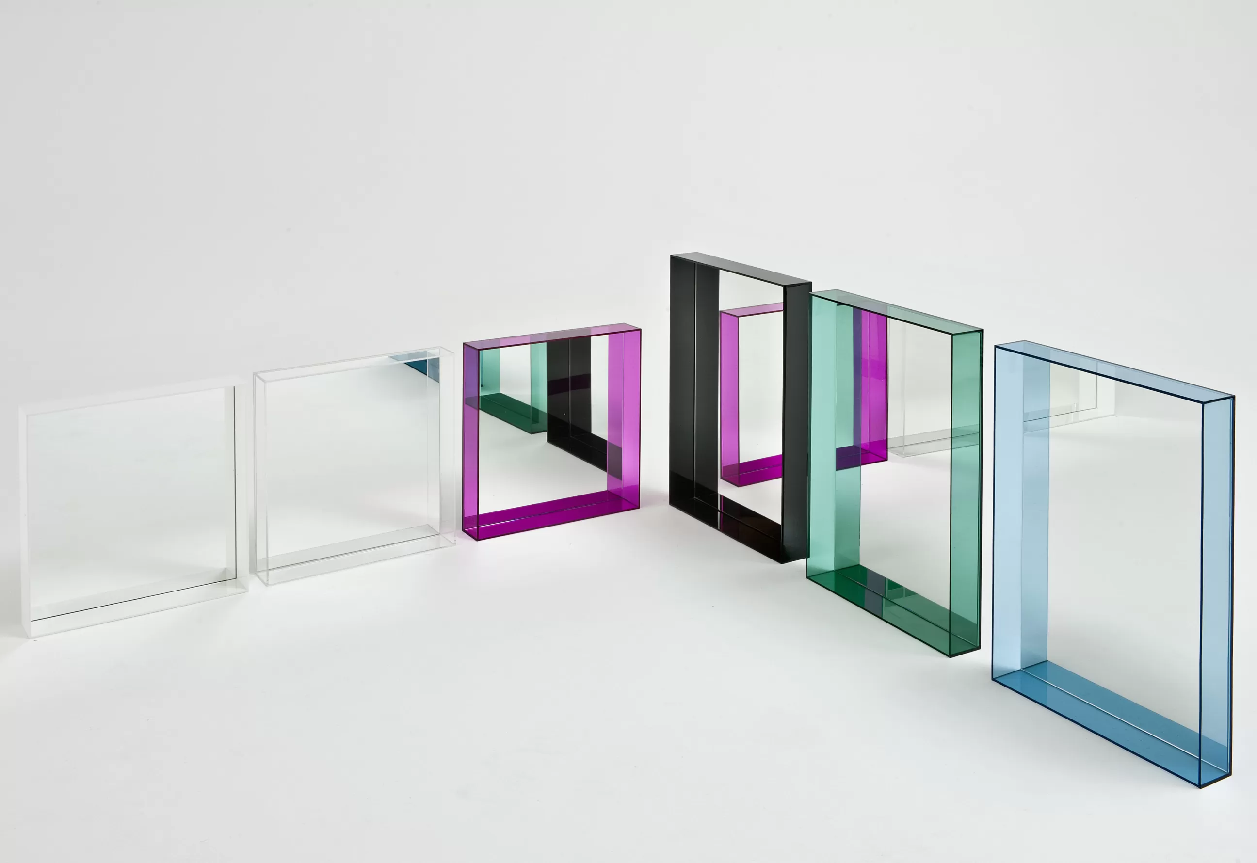 Accessoires Salle De Bains>Kartell Miroir Mural Only Me Plastique Transparent / L 50 X H 50 Cm - Cristal