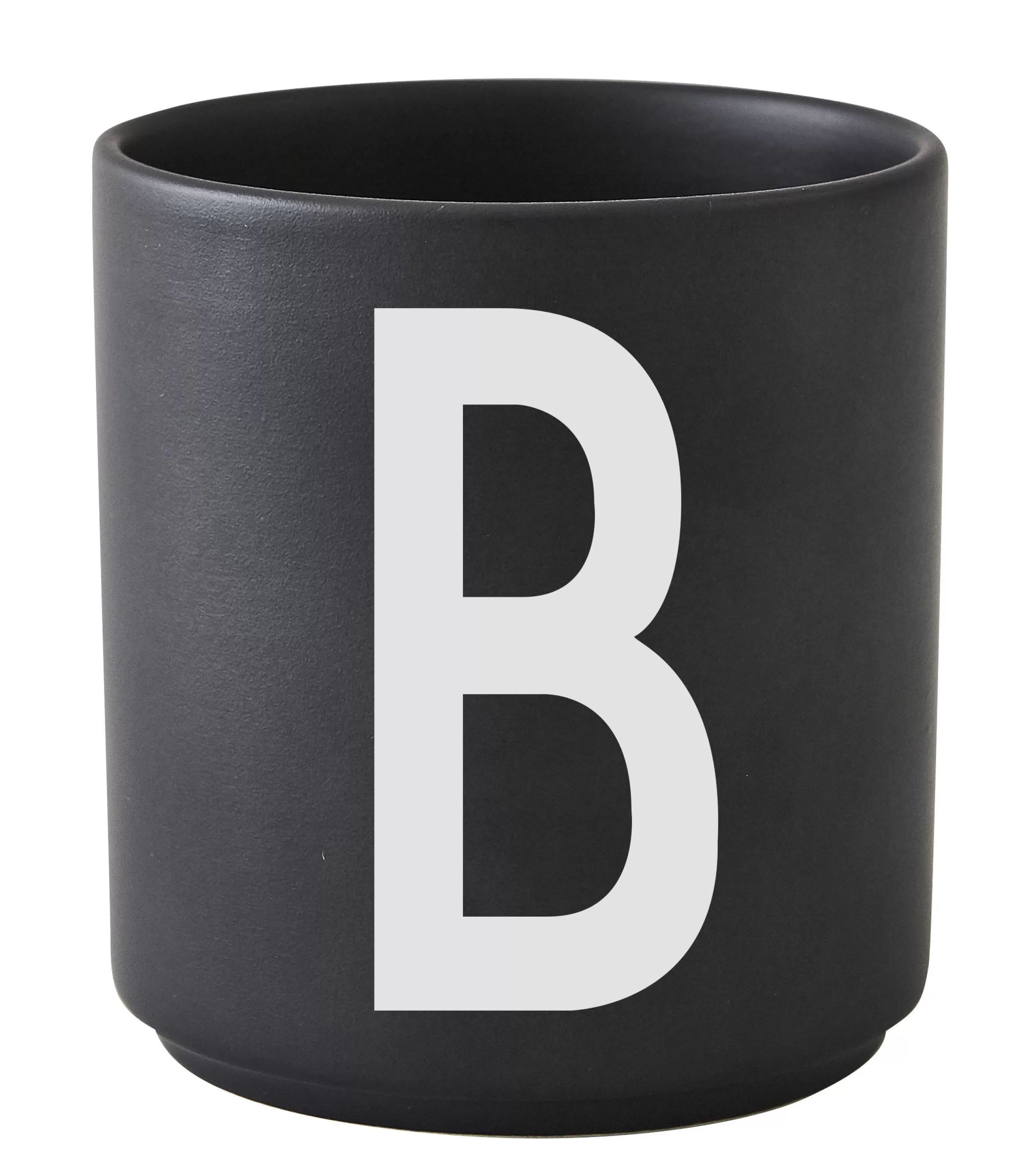 Tasses Et Mugs>Design Letters Mug A-Z Ceramique / Porcelaine - Lettre B - Noir