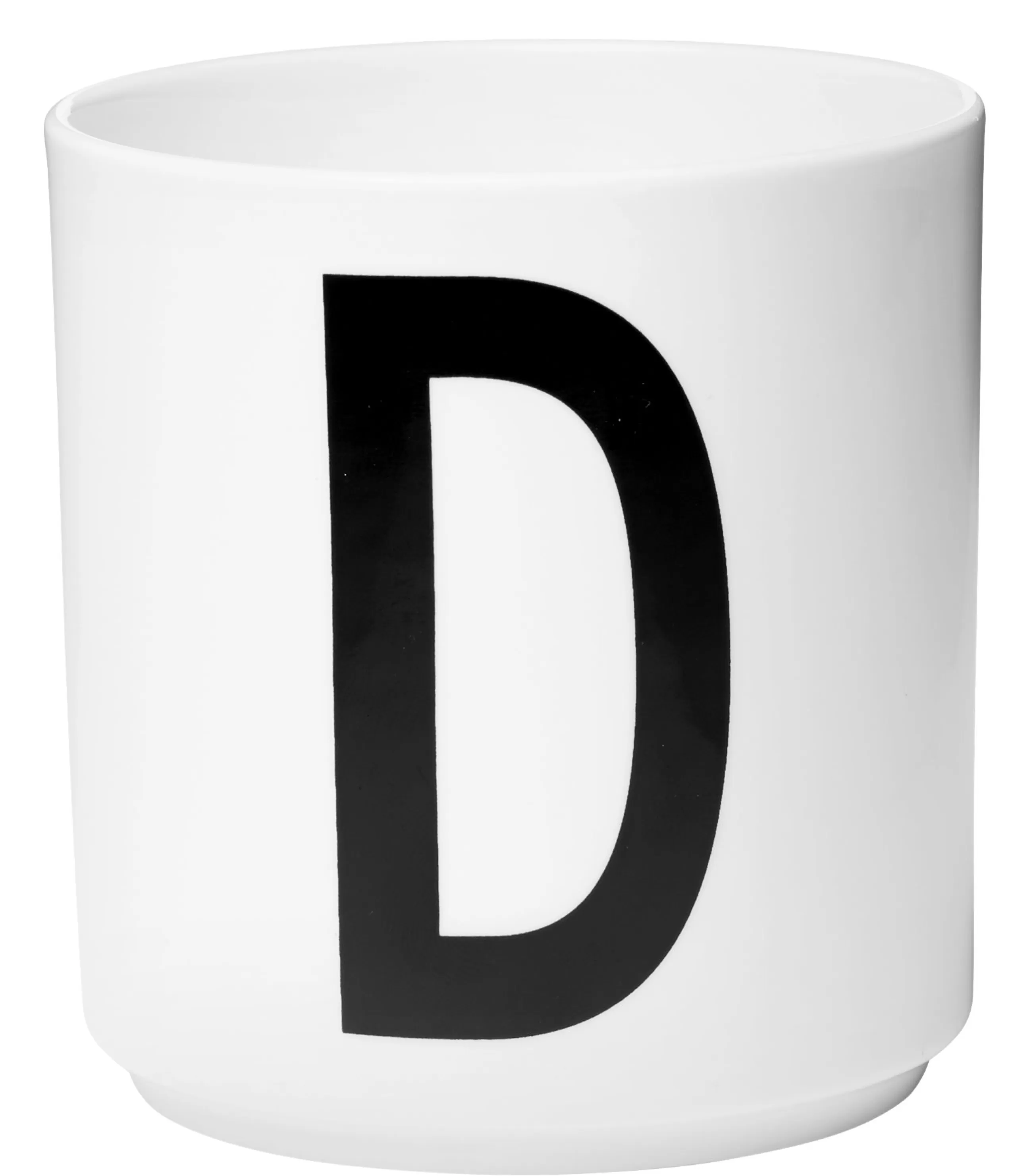 Tasses Et Mugs>Design Letters Mug A-Z Ceramique / Porcelaine - Lettre D - Blanc