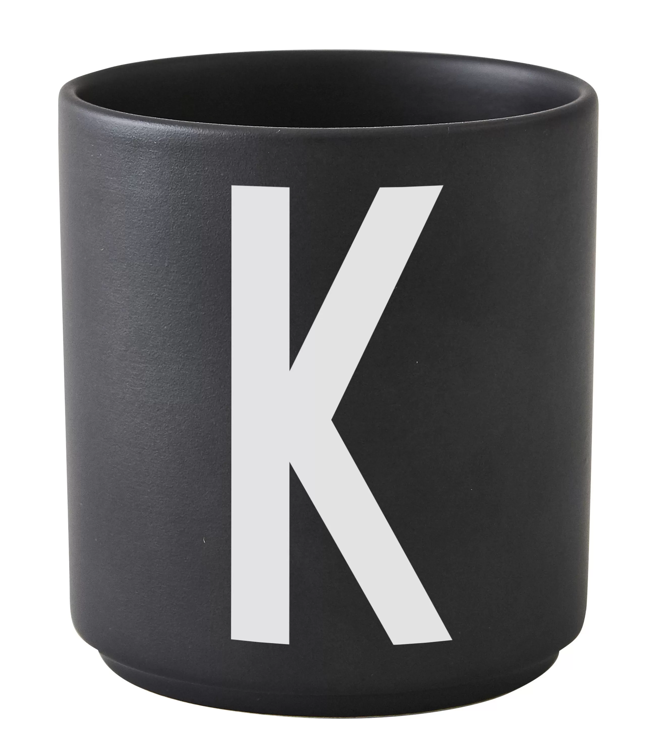 Tasses Et Mugs>Design Letters Mug A-Z Ceramique / Porcelaine - Lettre K - Noir