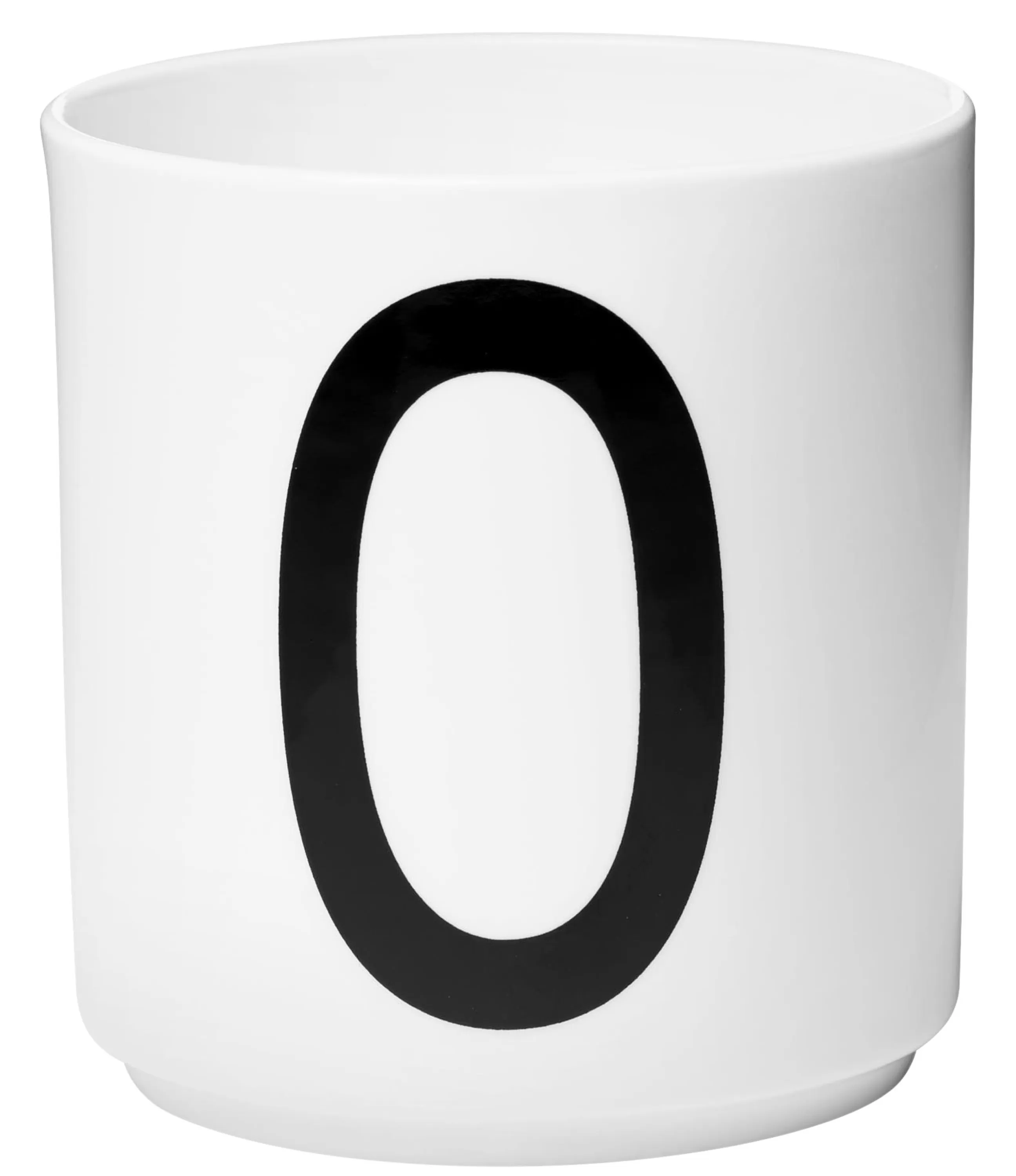 Tasses Et Mugs>Design Letters Mug A-Z Ceramique / Porcelaine - Lettre O - Blanc