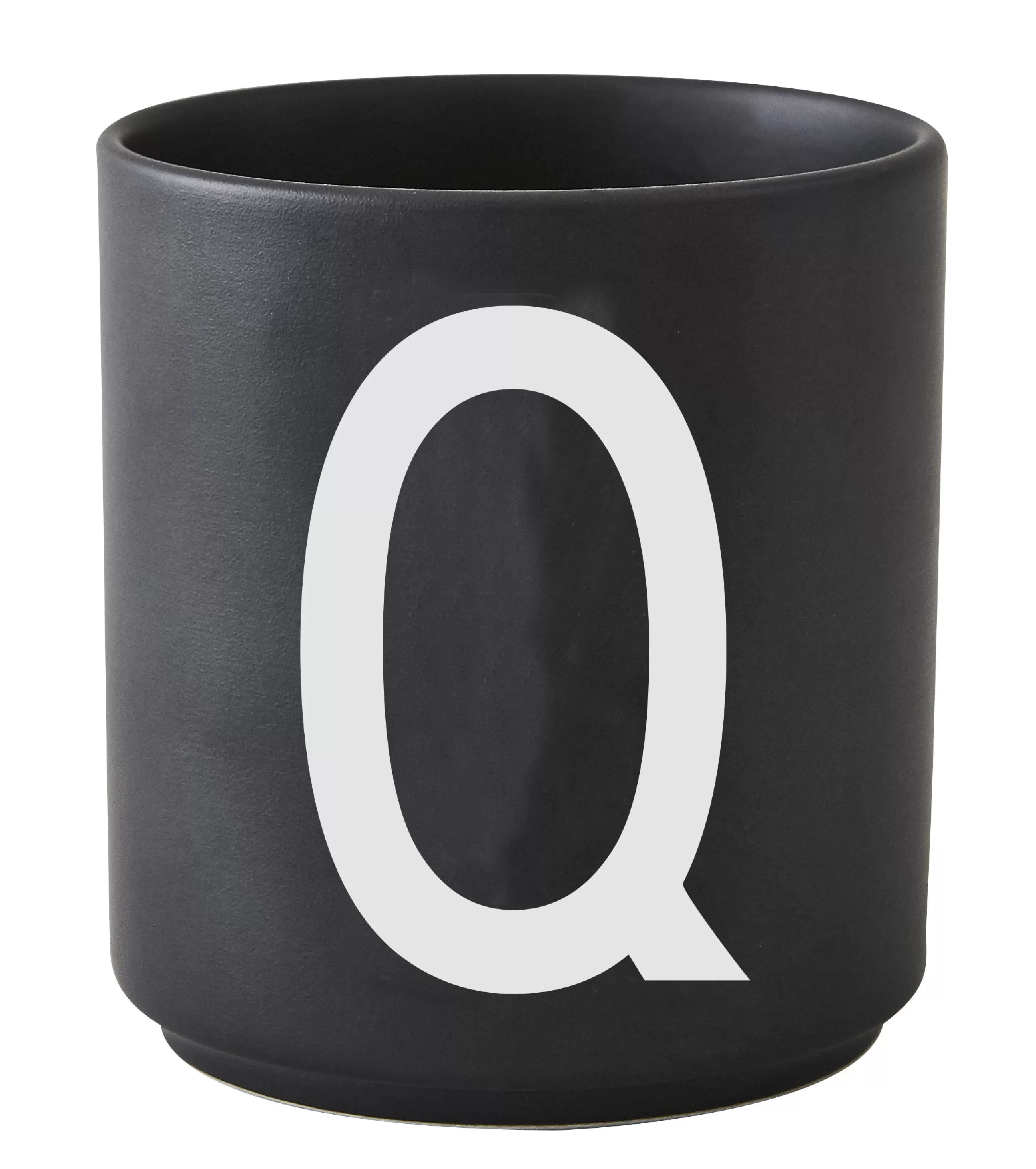 Tasses Et Mugs>Design Letters Mug A-Z Ceramique / Porcelaine - Lettre Q - Noir