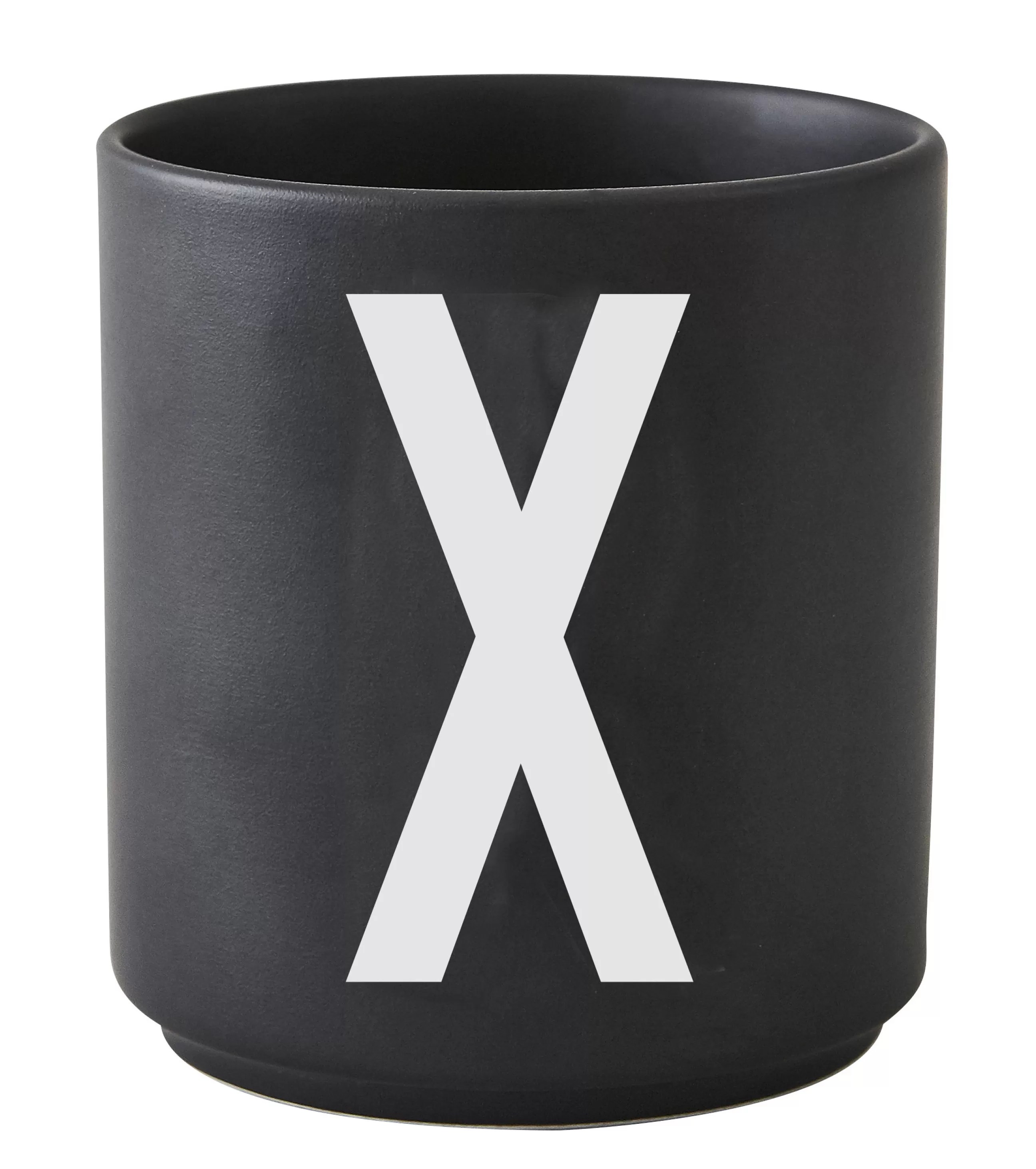 Tasses Et Mugs>Design Letters Mug A-Z Ceramique / Porcelaine - Lettre X - Noir