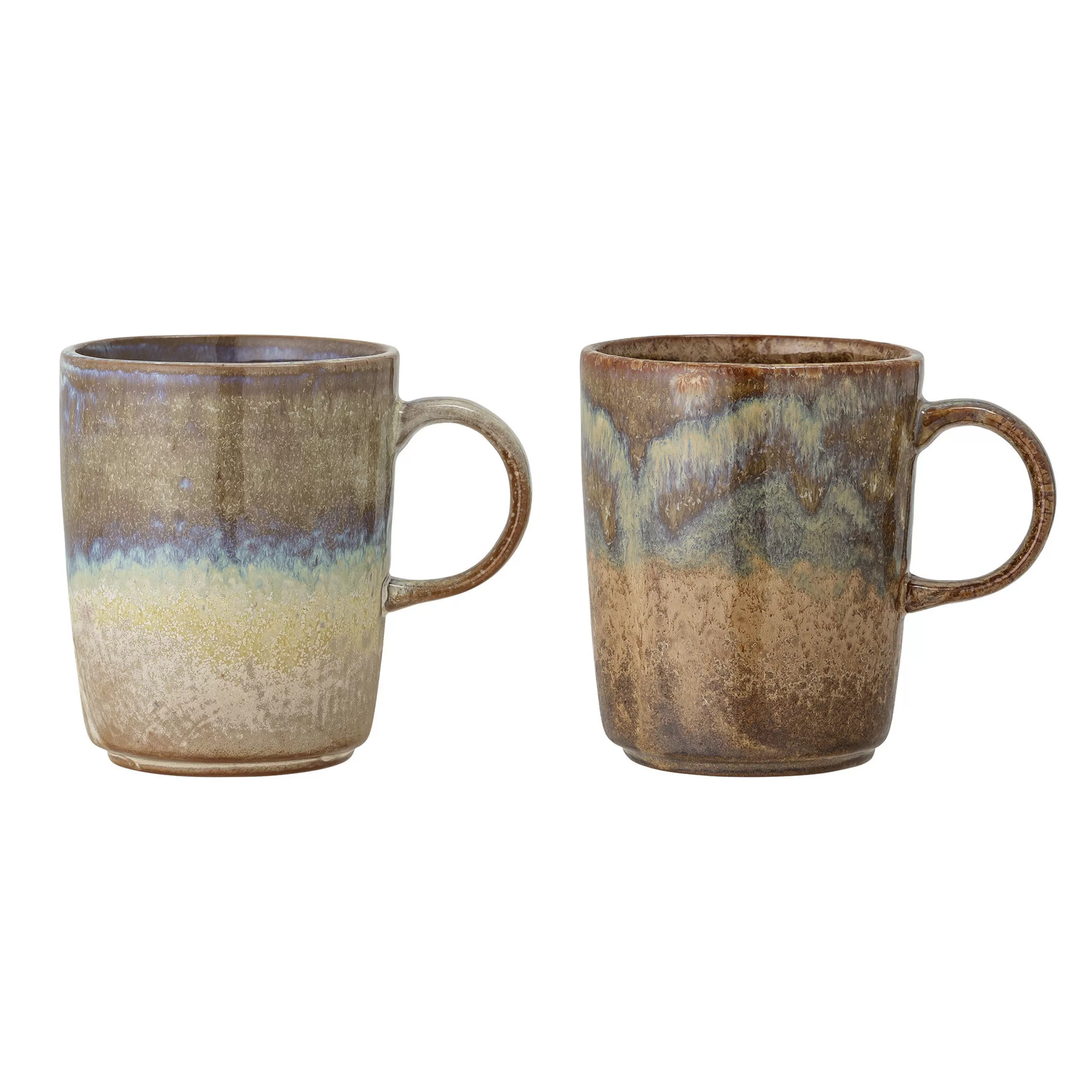 Tasses Et Mugs>Bloomingville Mug Dahlia Ceramique/ Set De 2 - Gres - Marron