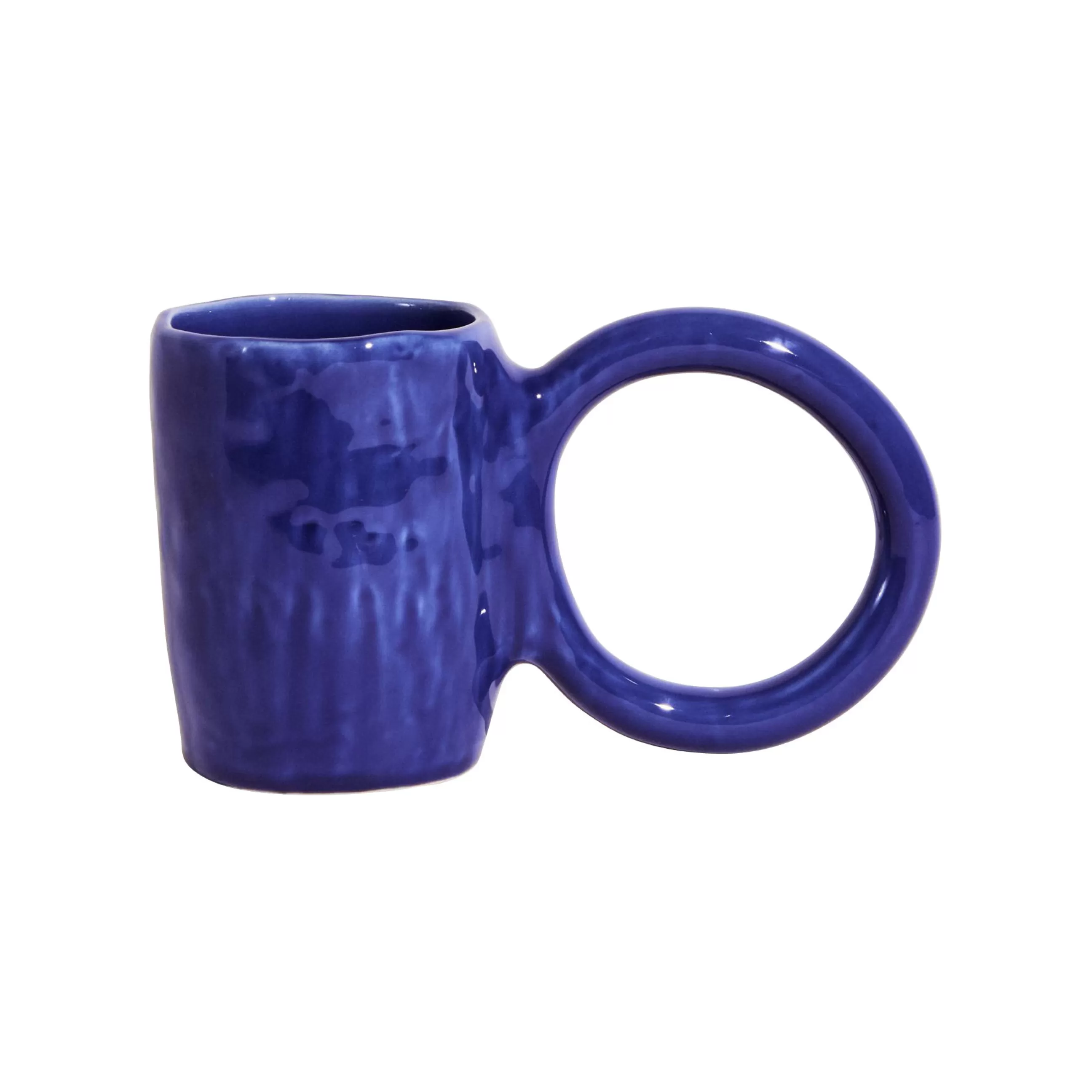 Tasses Et Mugs>Petite Friture Mug Donut Large Ceramique/ O 9 X H 12 Cm - Bleu