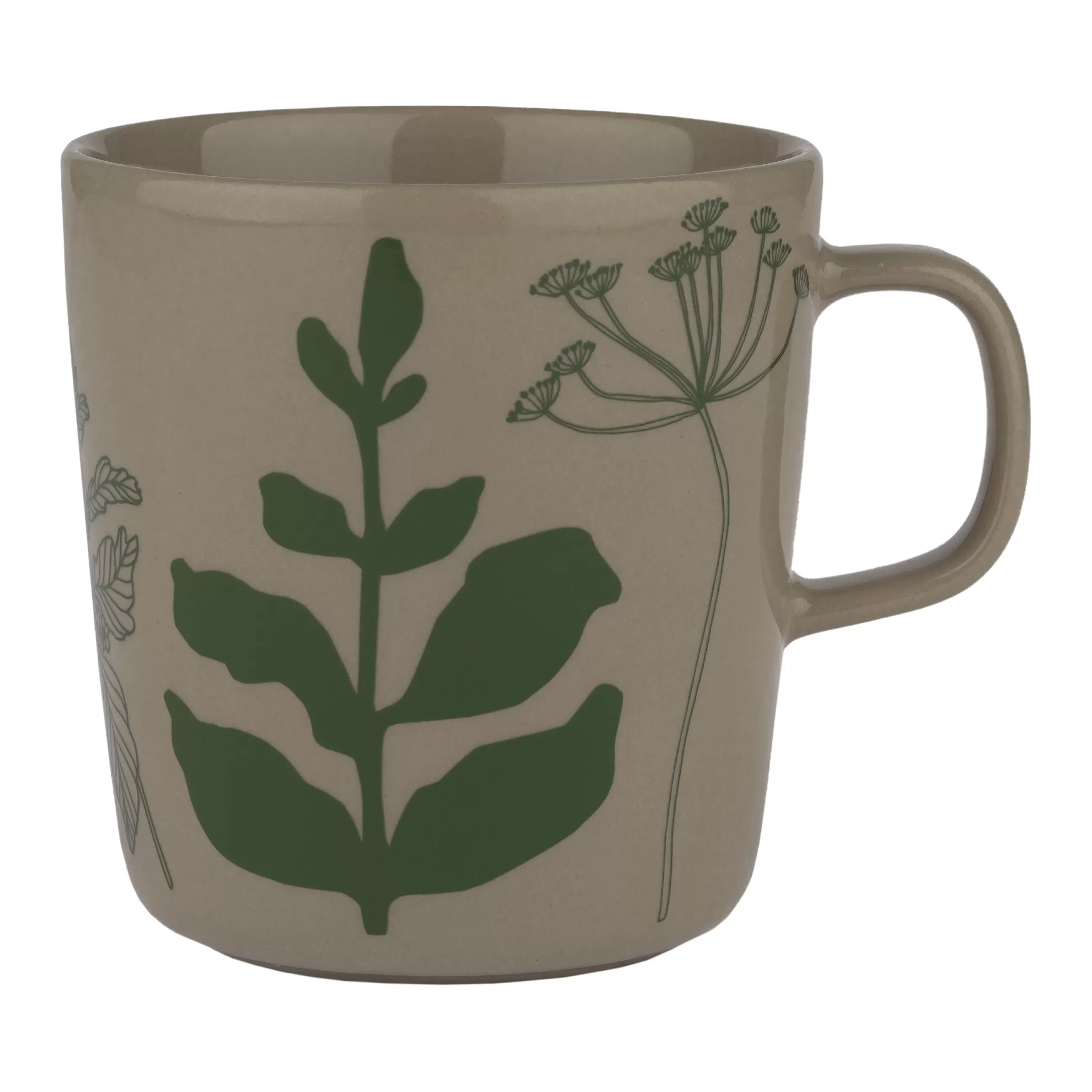 Tasses Et Mugs>Marimekko Mug Elokuun Varjot Ceramique Beige / 40 Cl - Terre - Vert