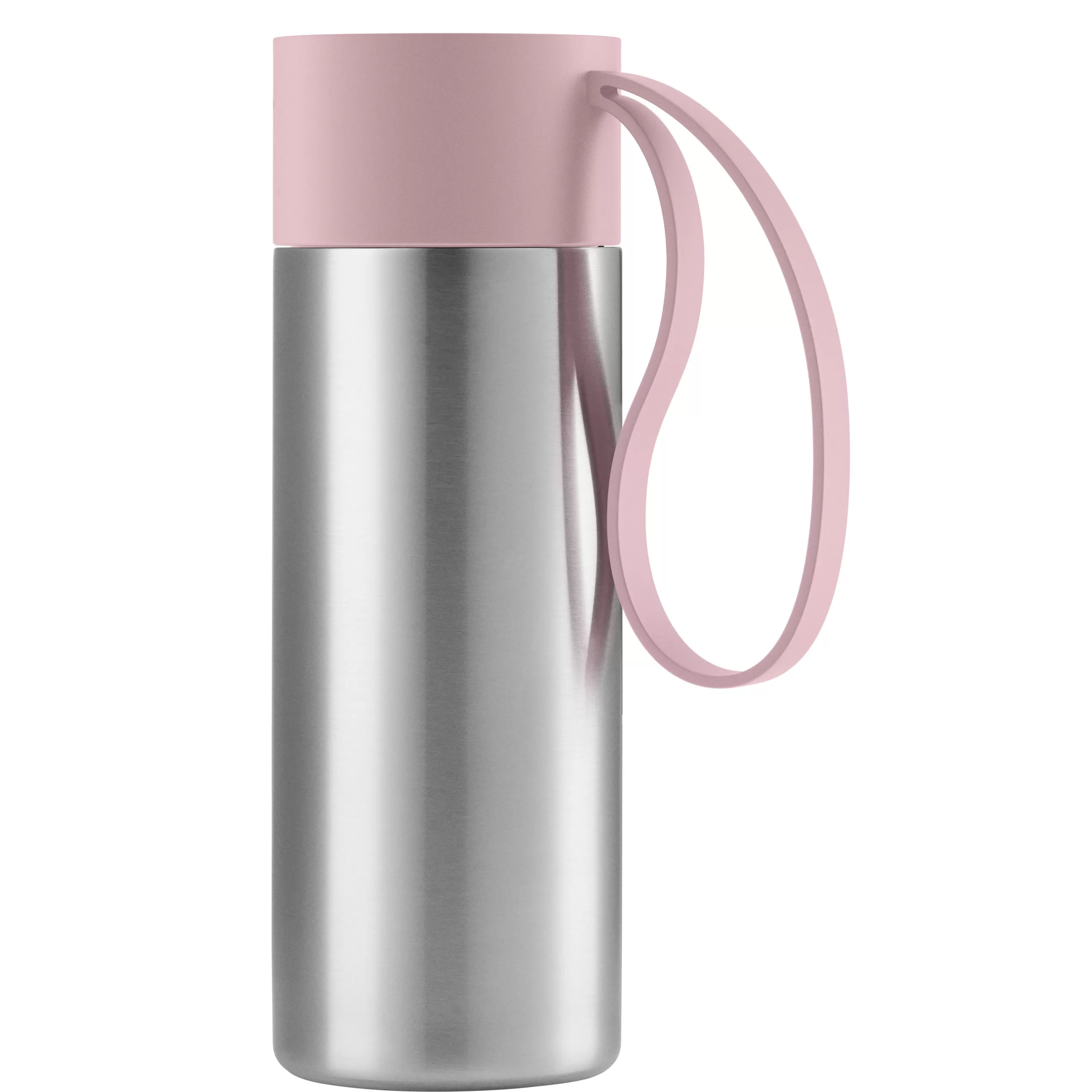 Gourdes Et Thermos>Eva Solo Mug Isotherme To Go Cup Metal Rose /Avec Couvercle - 0,35 L - Acier Brosse - Rose Quartz