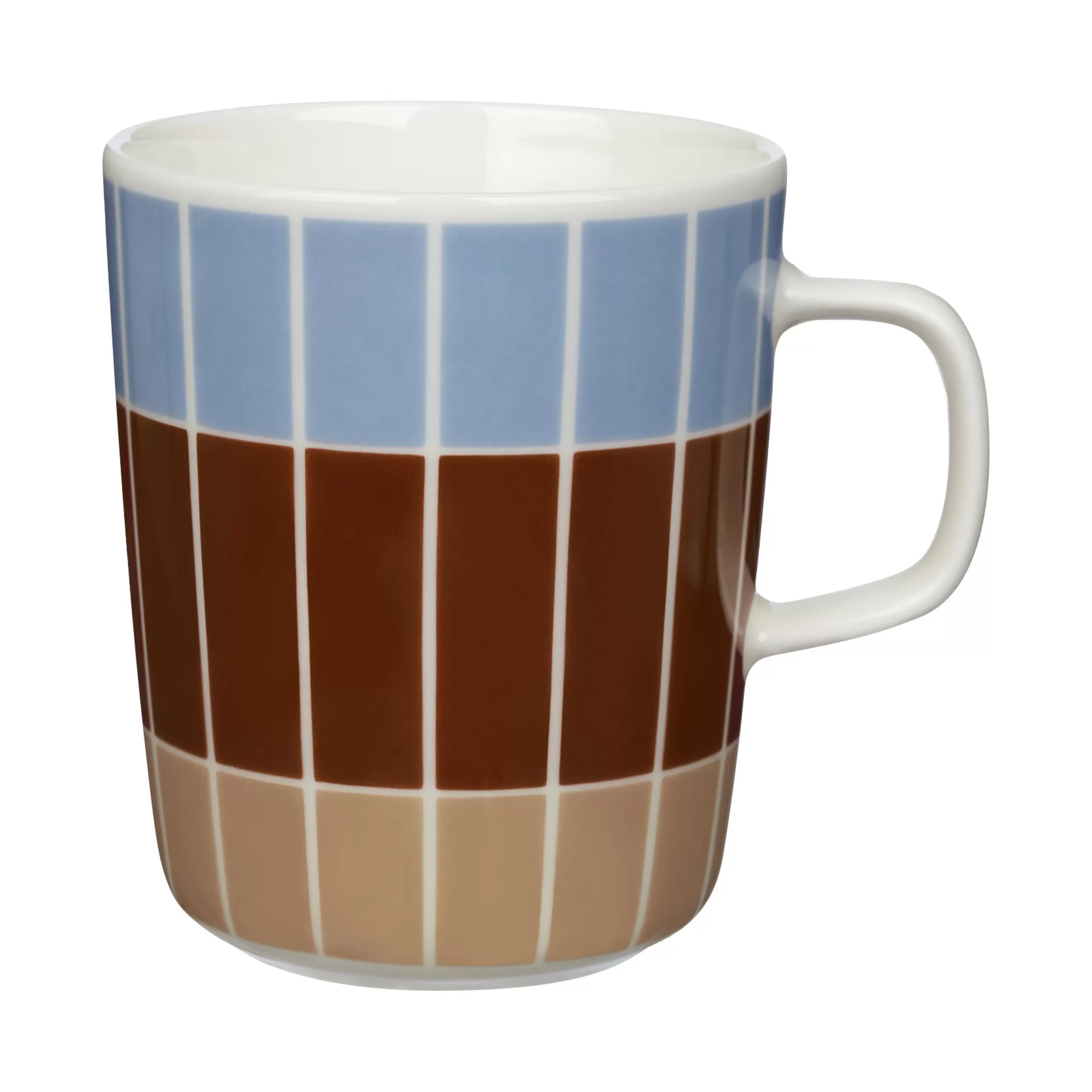 Tasses Et Mugs>Marimekko Mug Tiiliskivi Ceramique Multicolore / 25 Cl - Bleu - Marron - Sable