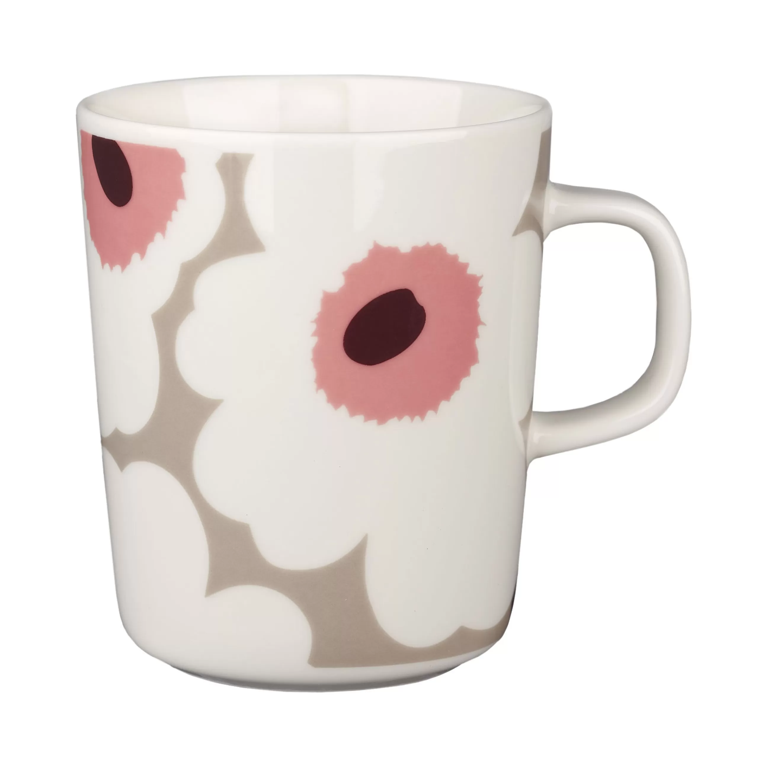 Tasses Et Mugs>Marimekko Mug Unikko Ceramique Multicolore / 25 Cl - Argile - Bordeaux - Rose