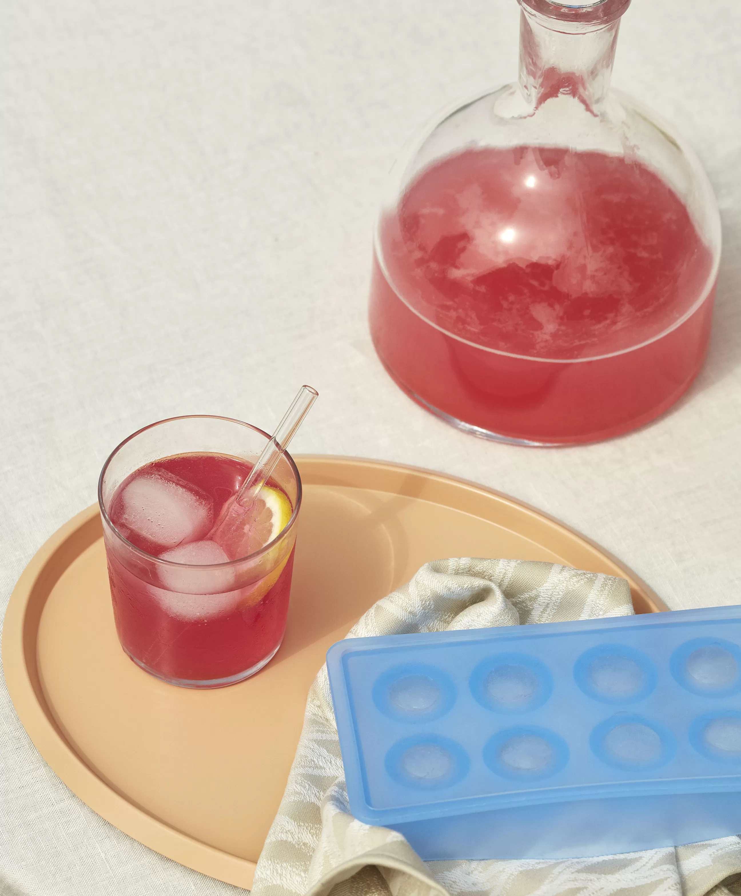 Autour Du Vin>Hay Paille En Verre Sip Cocktail Verre/ Set De 6 - L 14 Cm - Multicolore