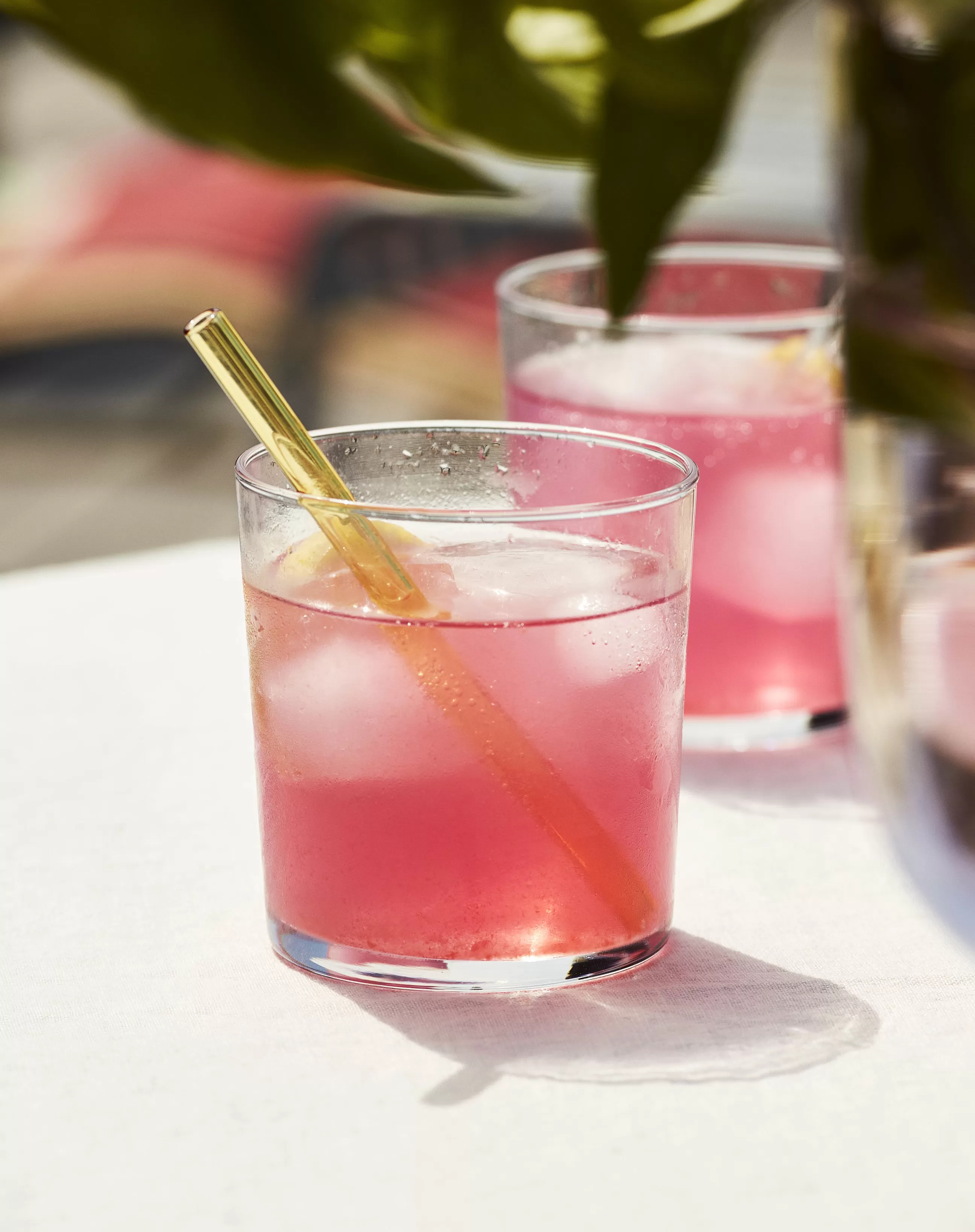 Autour Du Vin>Hay Paille En Verre Sip Cocktail Verre/ Set De 6 - L 14 Cm - Multicolore