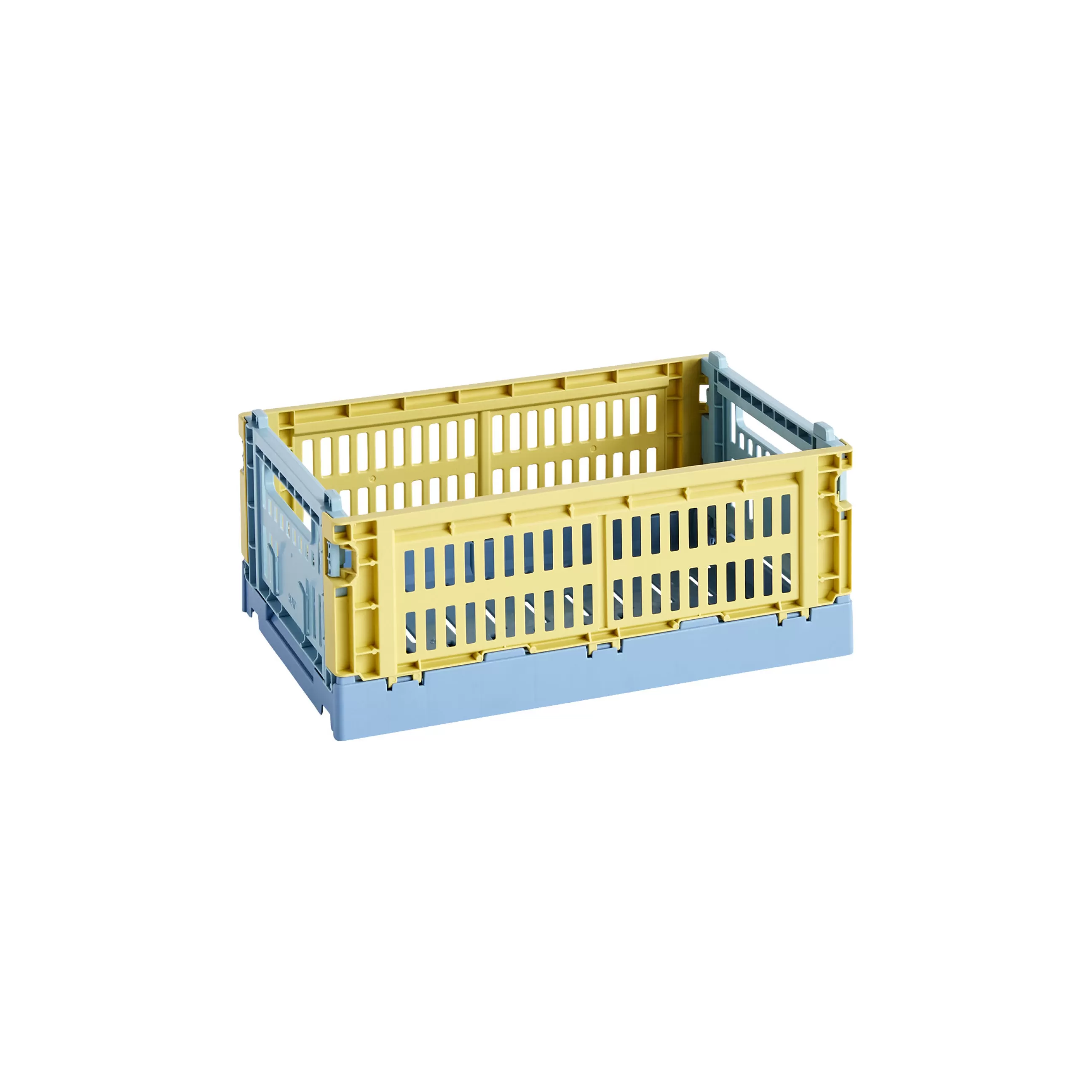 Accessoires Salle De Bains>Hay Panier Colour Crate Mix Plastique Multicolore Small / 17 X 26 Cm - Recycle - Bleu - Jaune