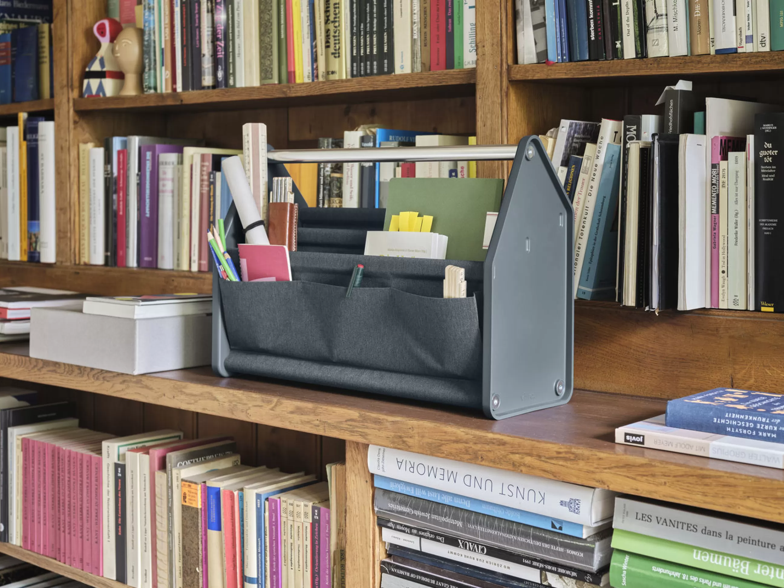 Accessoires Bureau>Vitra Panier Locker Box Tissu/ Organiseur De Bureau  Transportable - Tissu / L 46,5 Cm - Noir