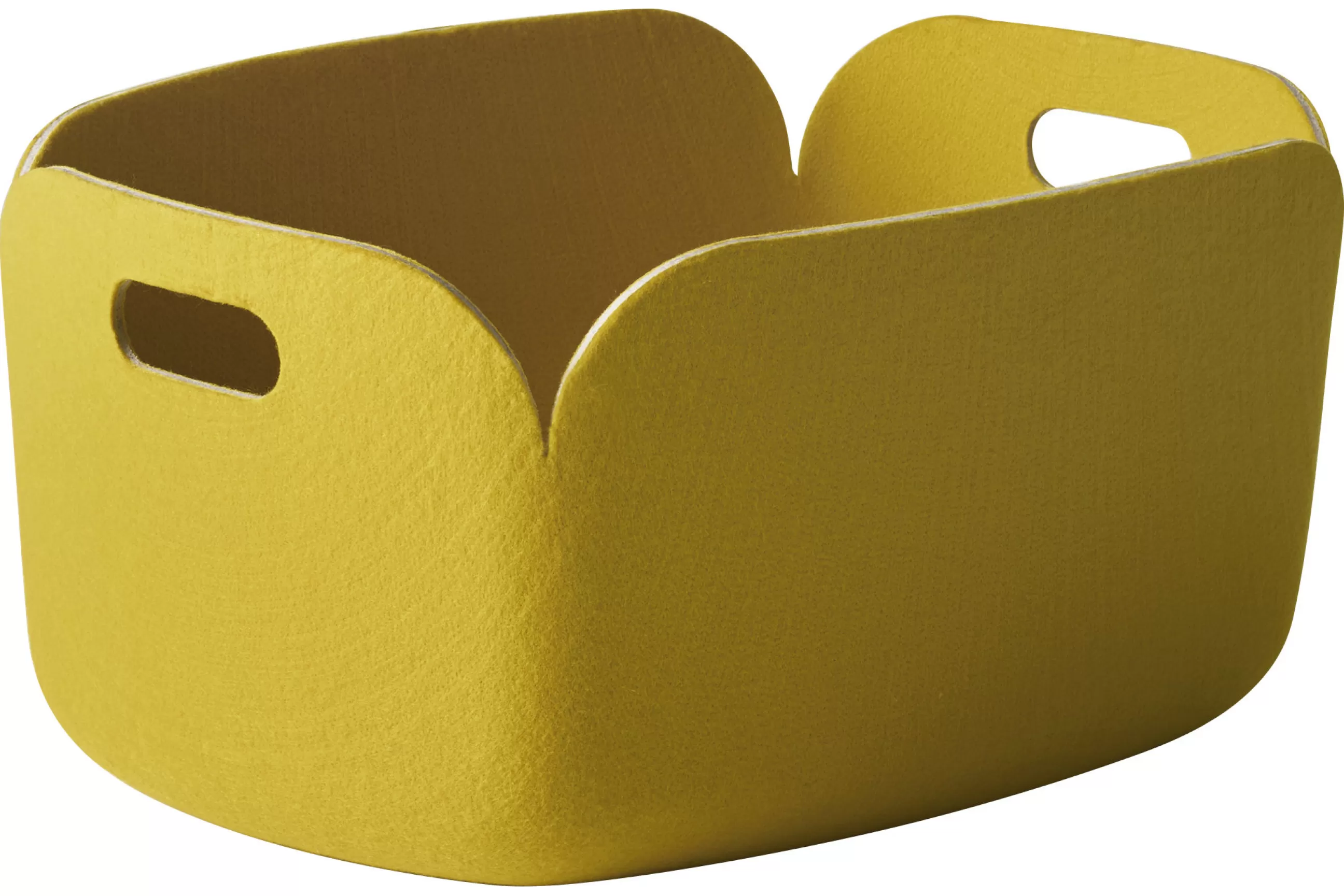 Accessoires Bureau>Muuto Panier Restore Tissu/  35 X 48 Cm - Feutre 100% Recycle - Jaune