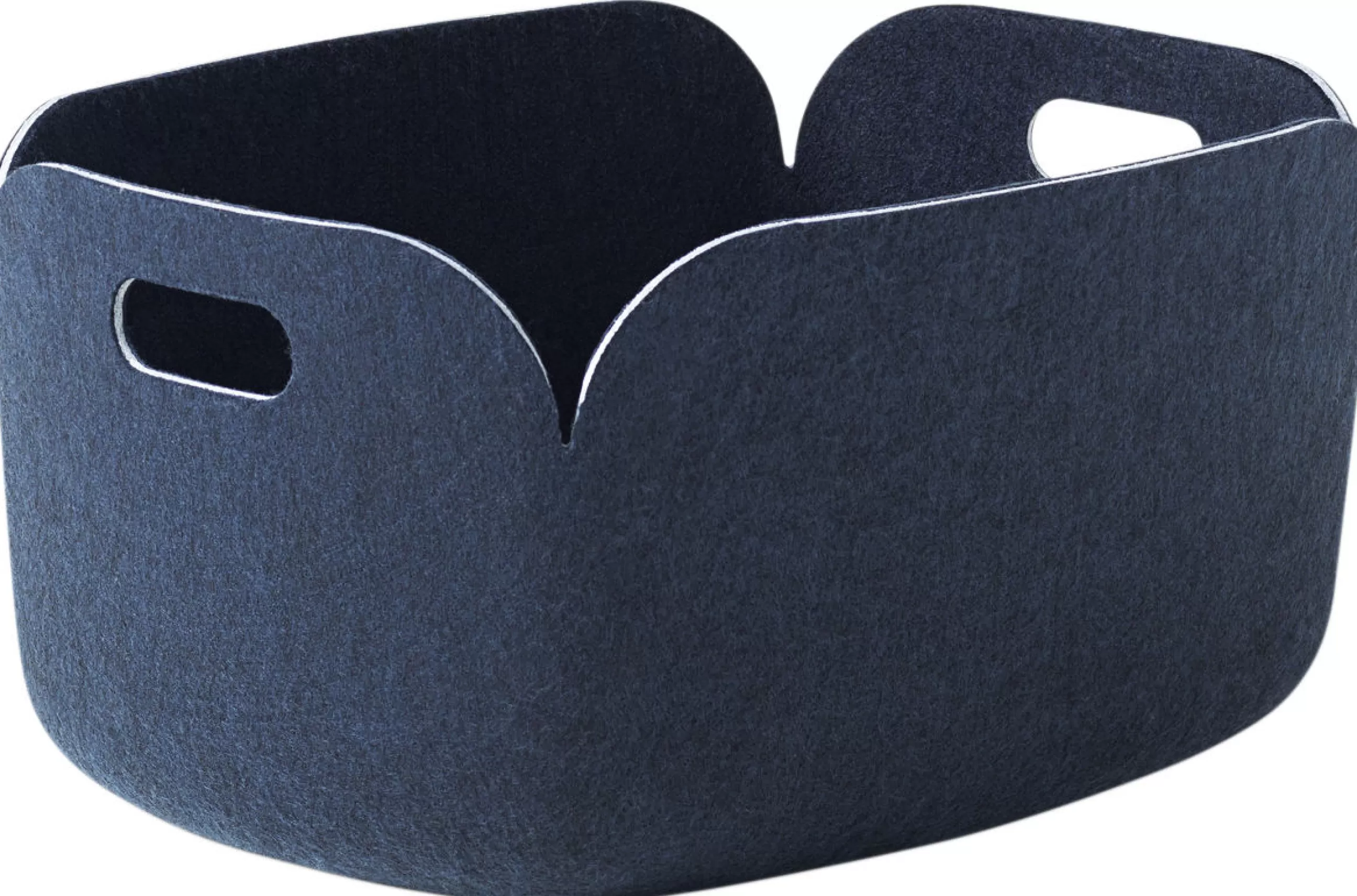 Accessoires Bureau>Muuto Panier Restore Tissu Bleu / 35 X 48 Cm - Feutre 100% Recycle - Bleu Nuit