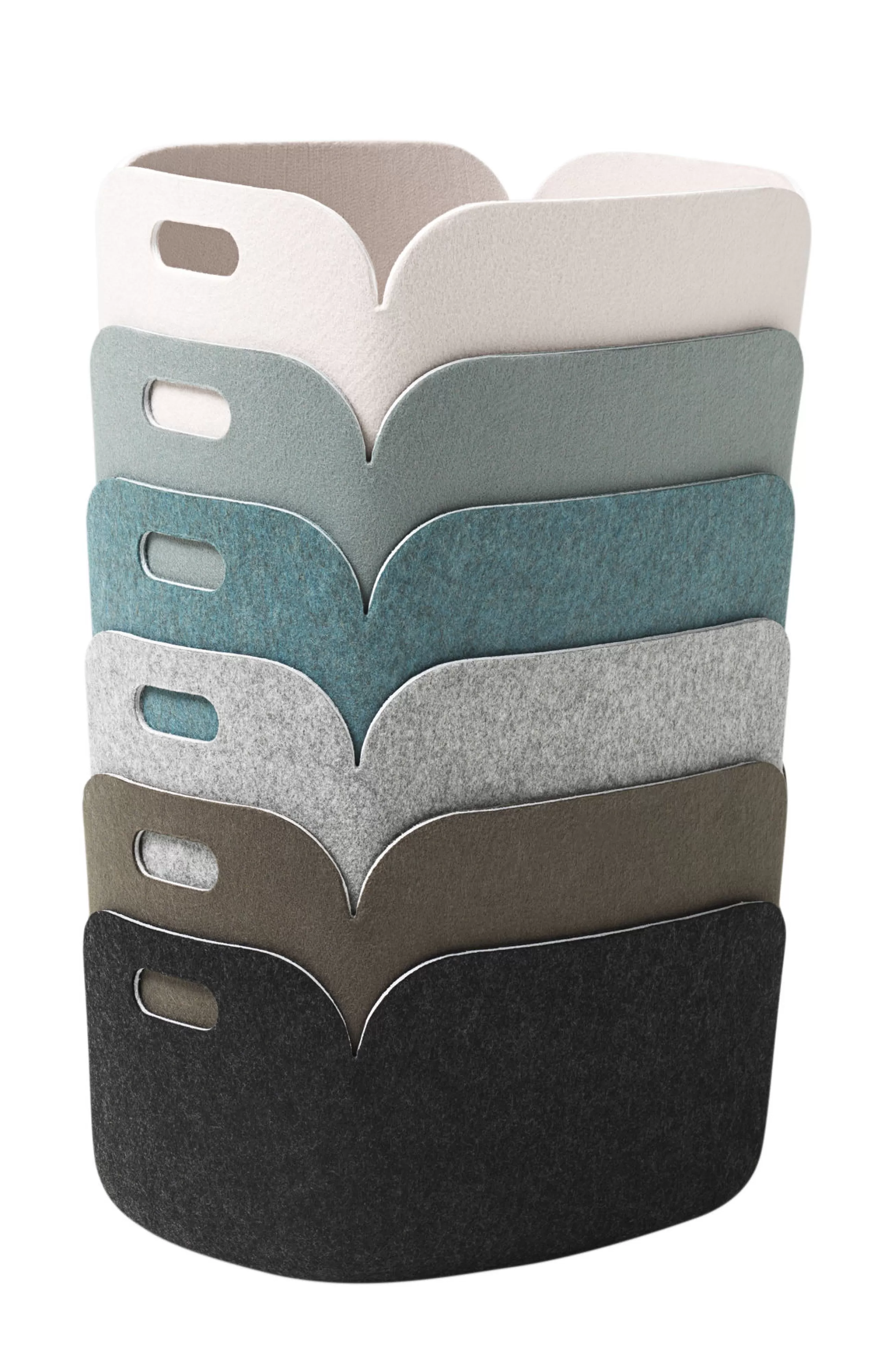 Accessoires Bureau>Muuto Panier Restore Tissu Bleu / 35 X 48 Cm - Feutre 100% Recycle - Bleu Nuit