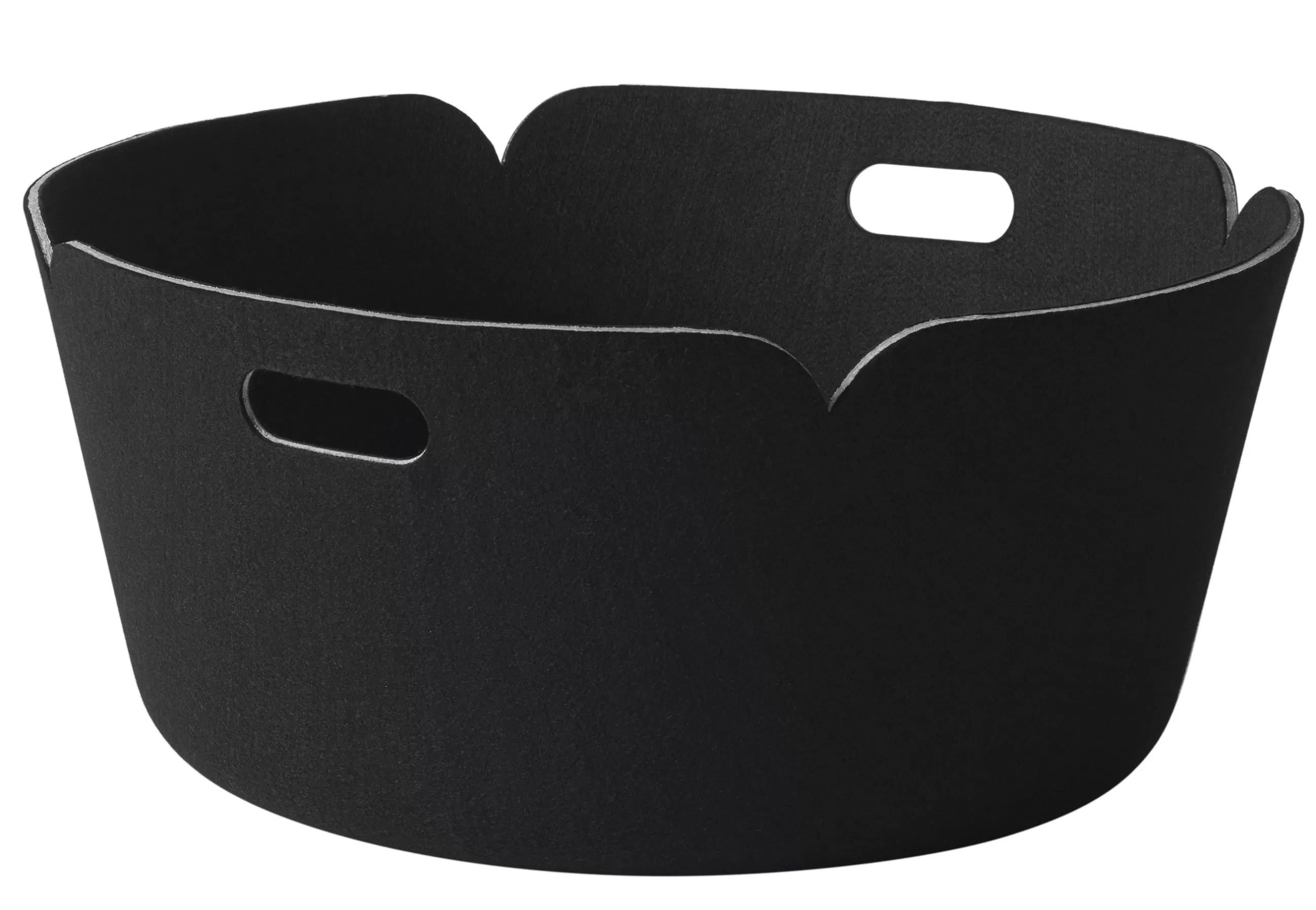Accessoires Bureau>Muuto Panier Restore Tissu/ O 52 Cm - Feutre 100% Recycle - Noir
