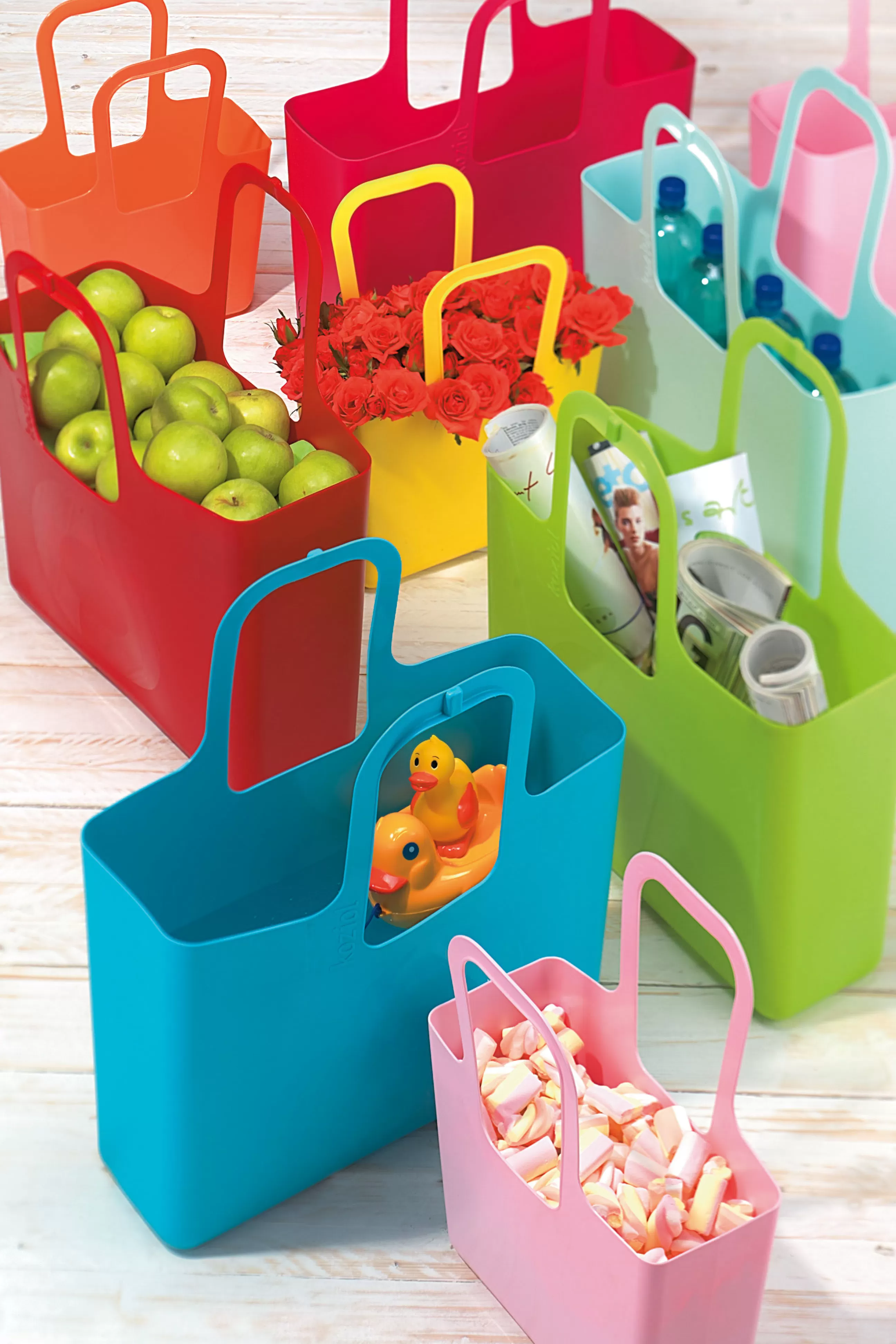 Sacs Trousses Porte Monnaie>Koziol Panier Tasche Xl Plastique/ L 44 X H 54 Cm - Noir