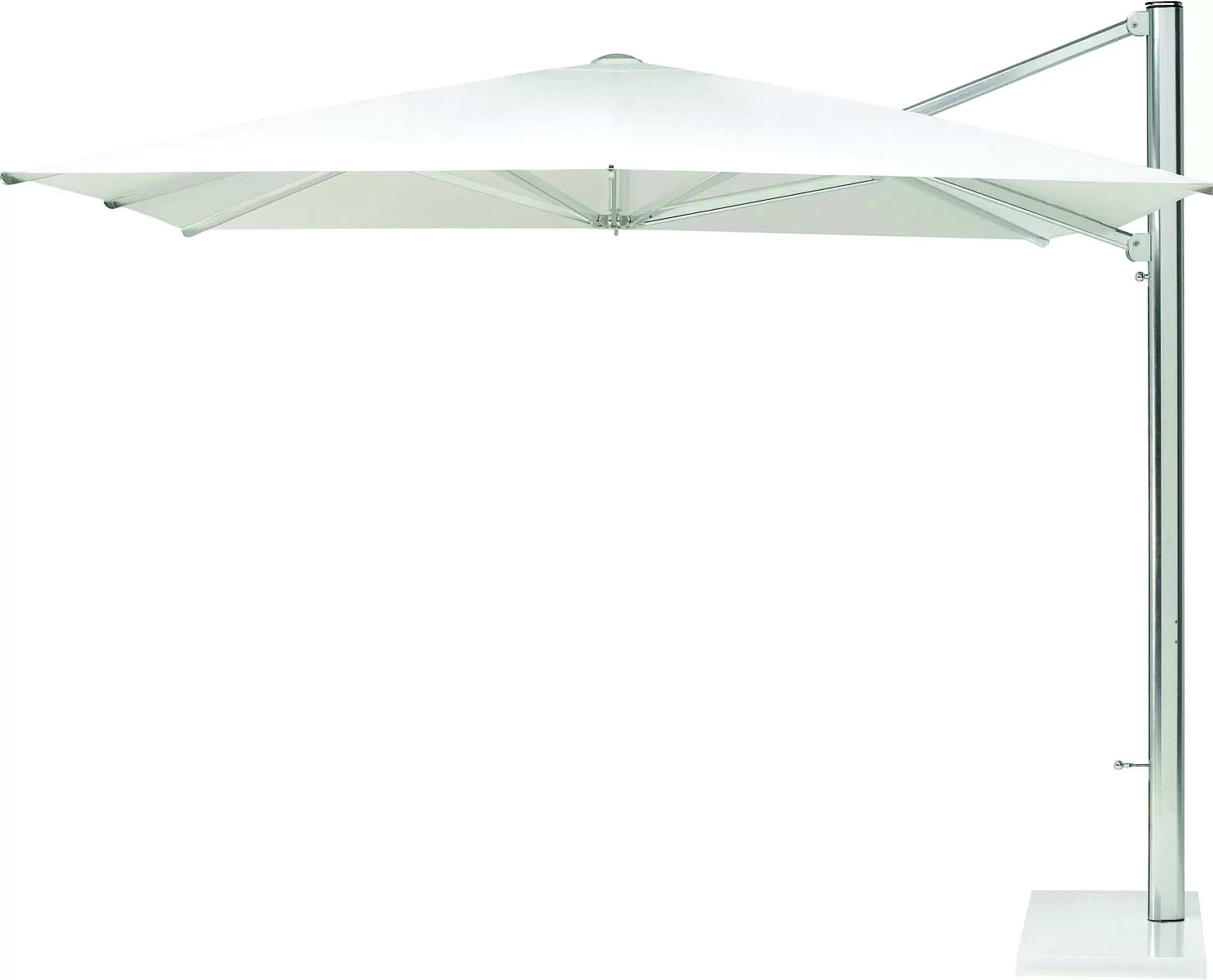 Parasols>Emu Parasol Deporte Shade Metal Tissu / 320 X 400 Cm - Blanc