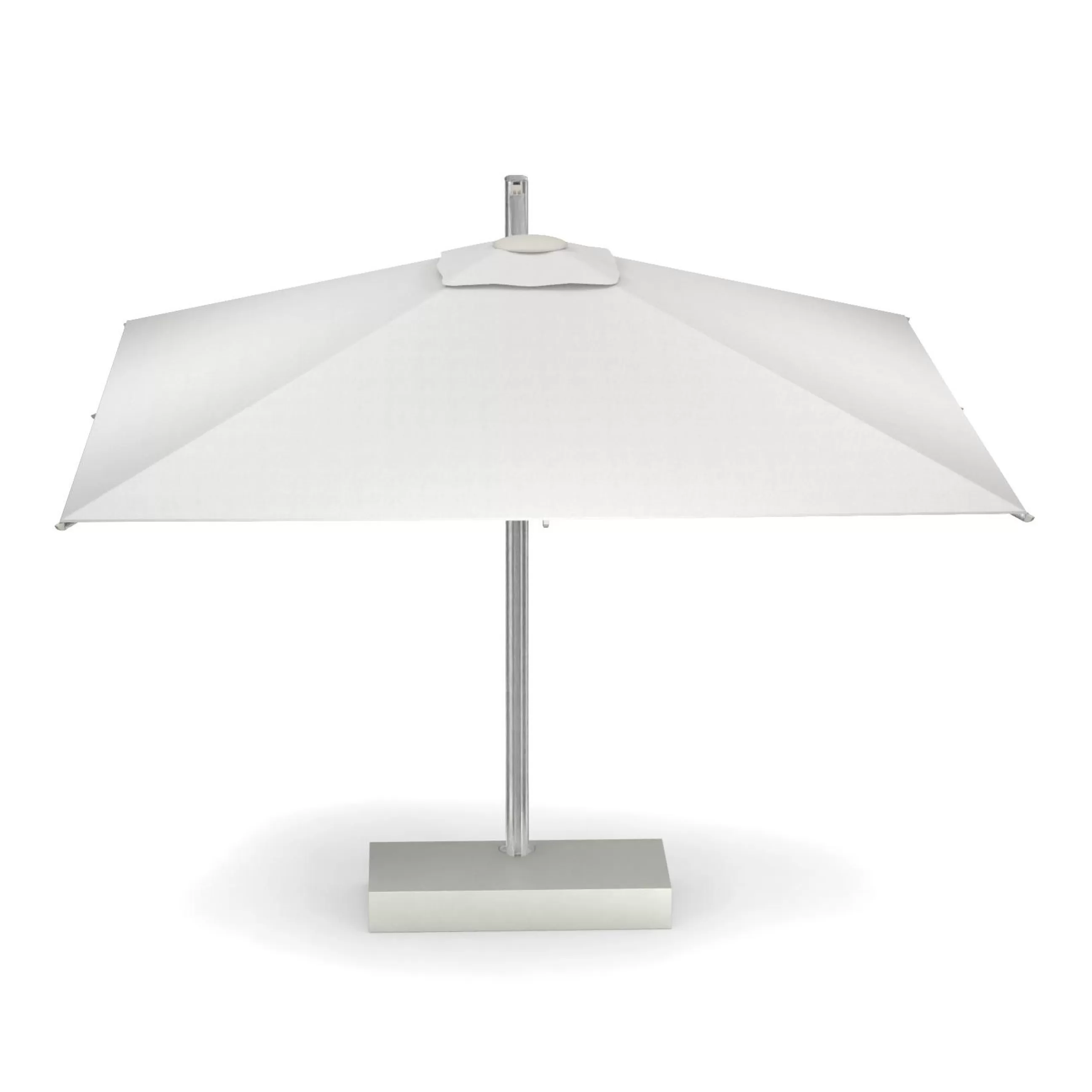 Parasols>Emu Parasol Deporte Shade Pro Metal Blanc / 323 X 303 Cm - Aluminium Anodise - Blanc