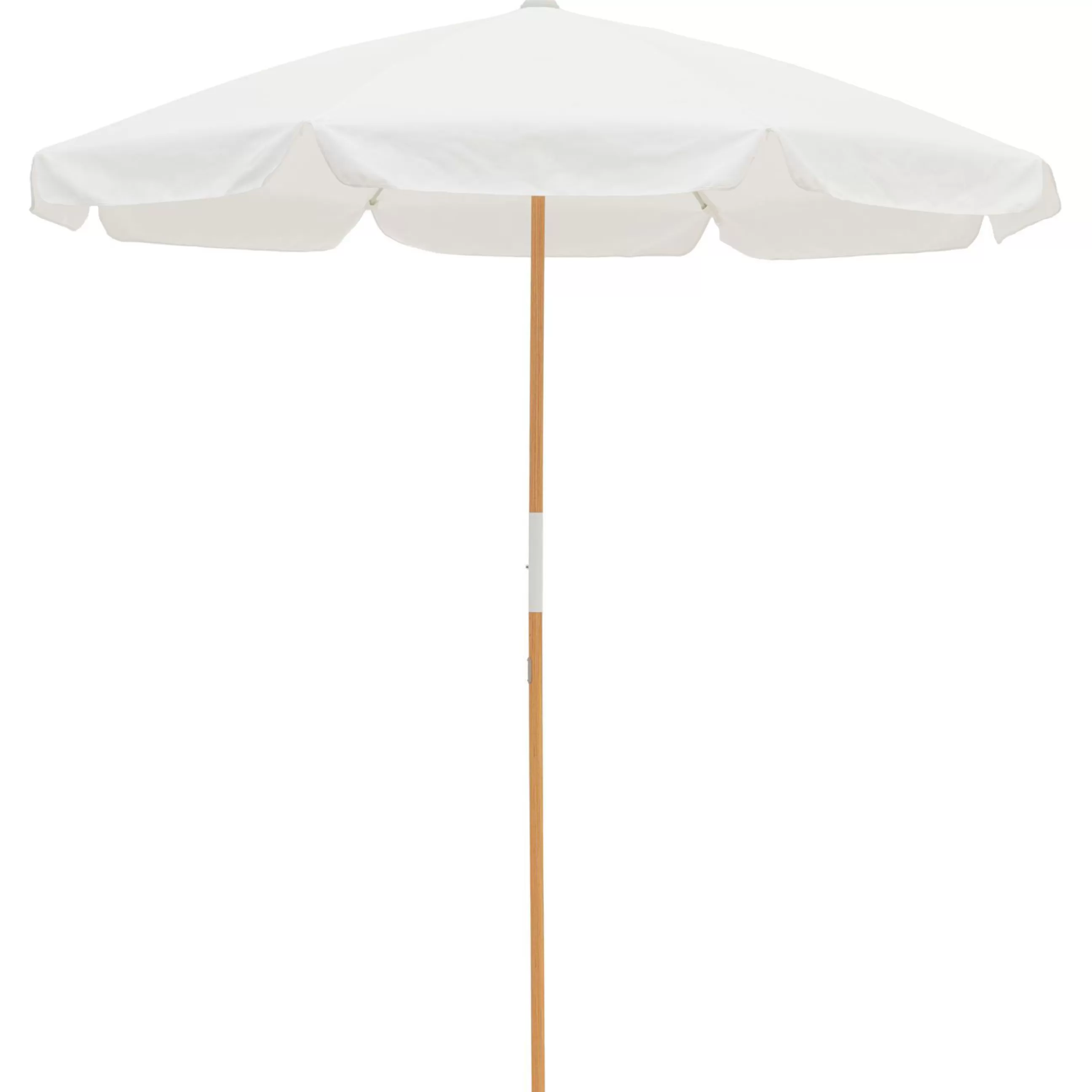 Parasols>BUSINESS & PLEASURE Parasol The Amalfi Tissu Bois Blanc / O 230 Cm - Blanc - Bois Naturel