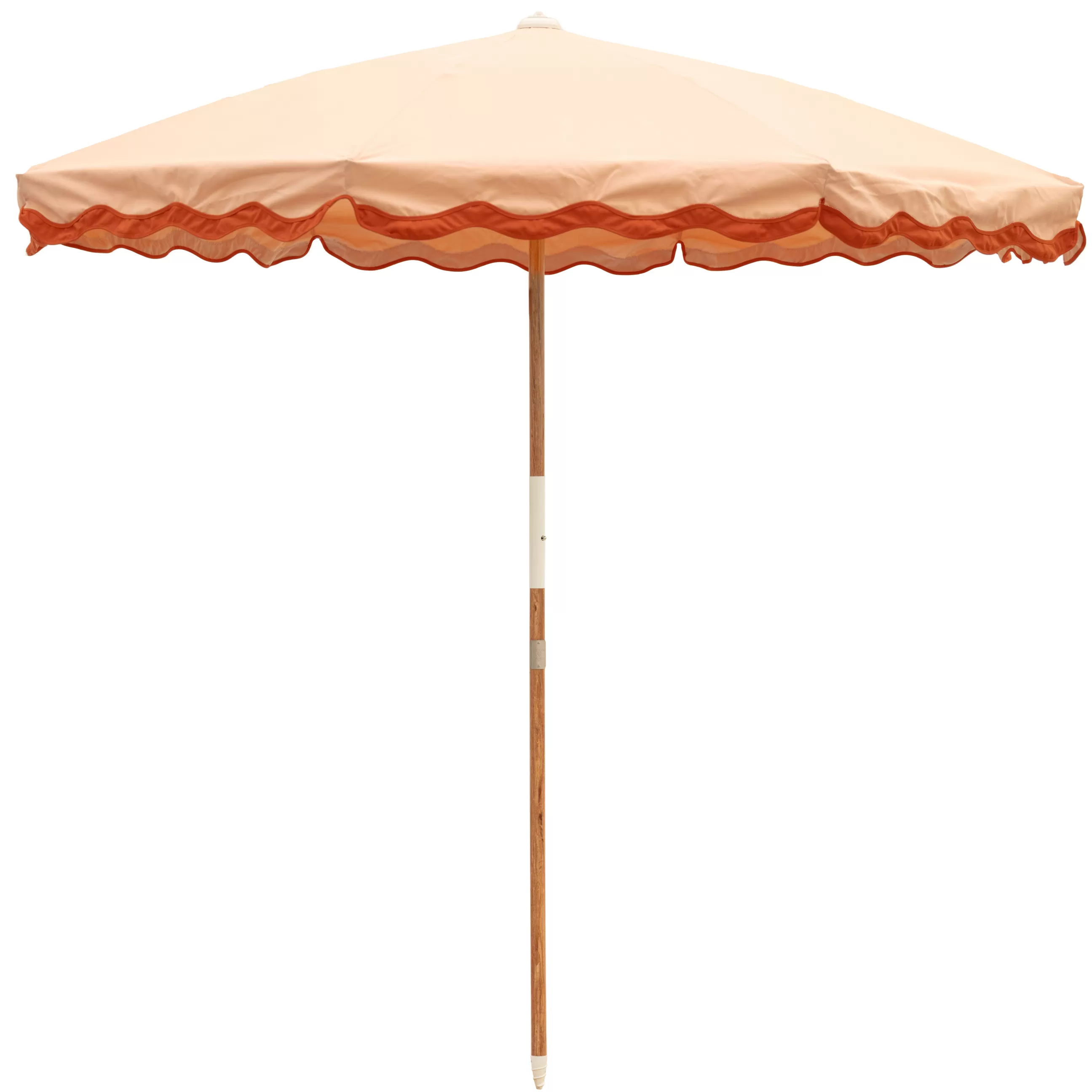 Parasols>BUSINESS & PLEASURE Parasol The Amalfi Tissu Bois Rose / O 230 Cm - Bois Naturel - Rose - Rouge