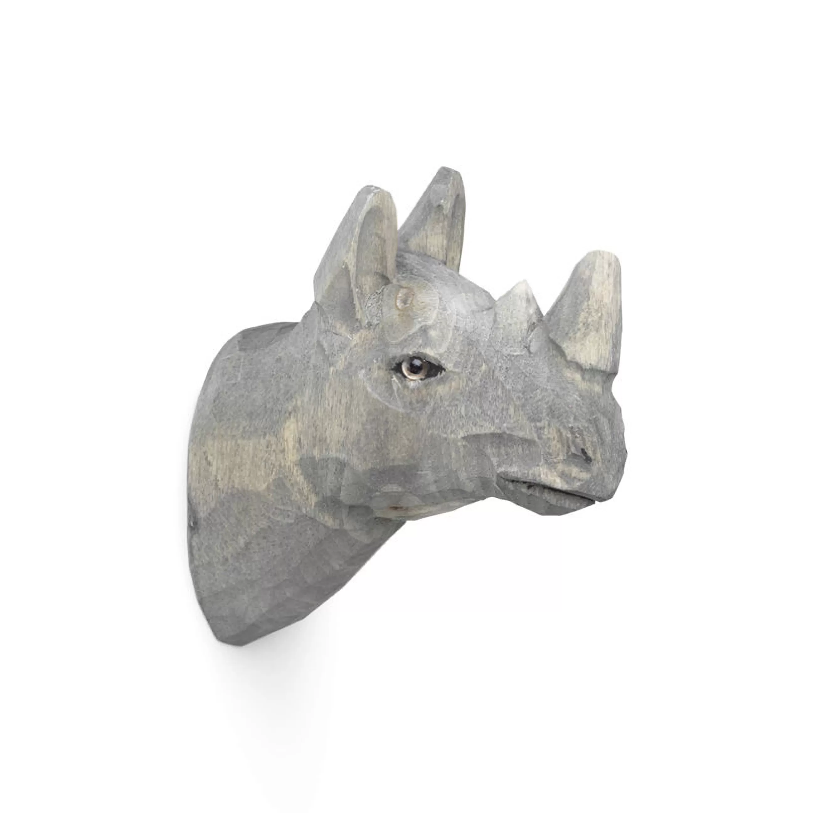 Portemanteaux Patères Portants>Ferm Living Patere Animal Bois / Rhino -Sculpte Main - Multicolore