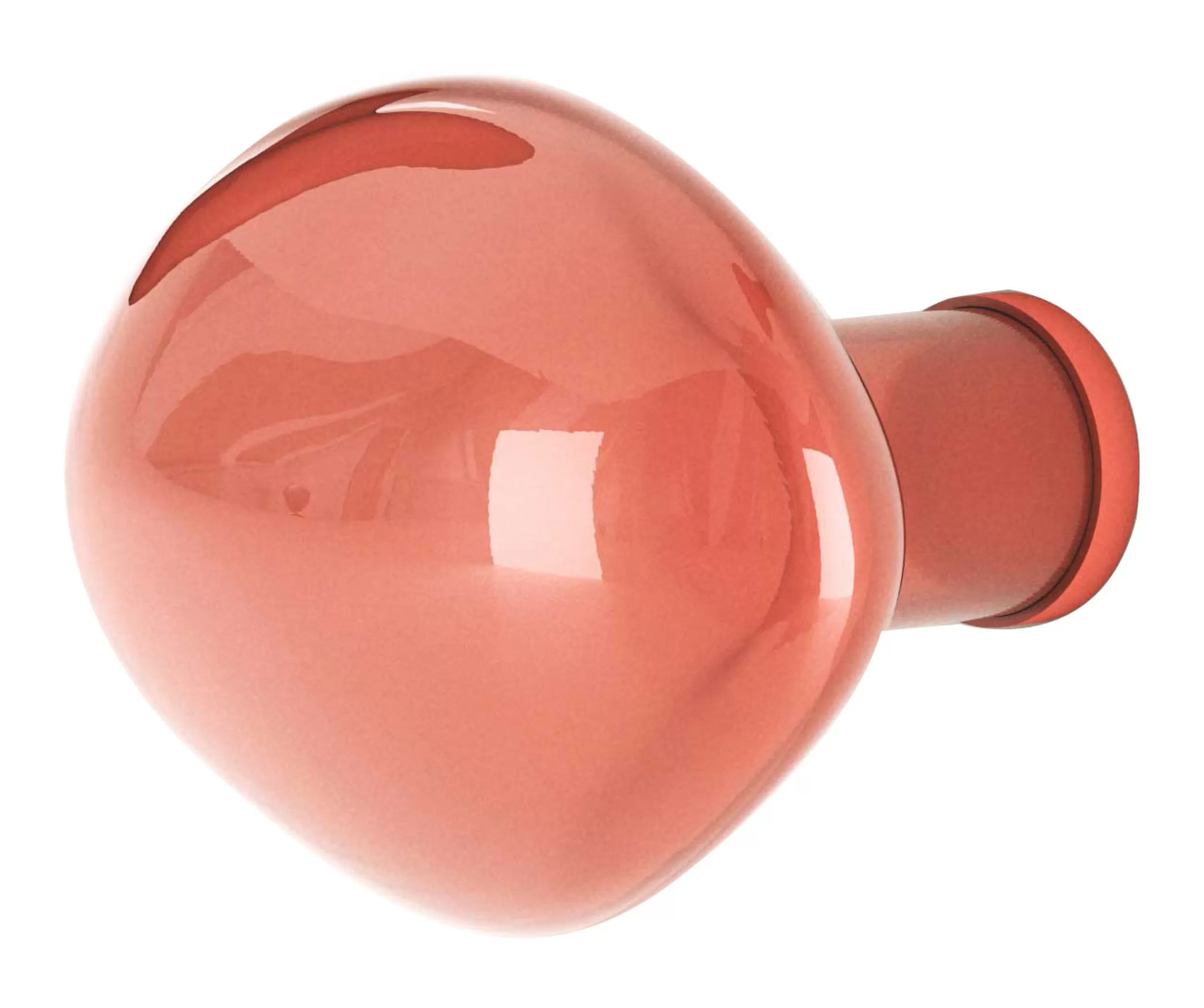 Portemanteaux Patères Portants>Petite Friture Patere Bubble Small Verre Orange / O 9 Cm - Verre Souffle Bouche - Corail