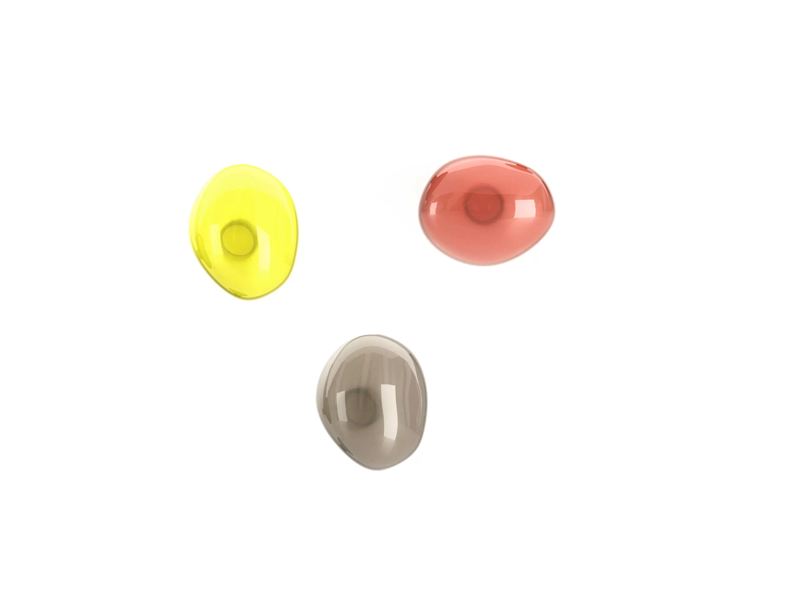 Portemanteaux Patères Portants>Petite Friture Patere Bubble Small Verre Orange / O 9 Cm - Verre Souffle Bouche - Corail