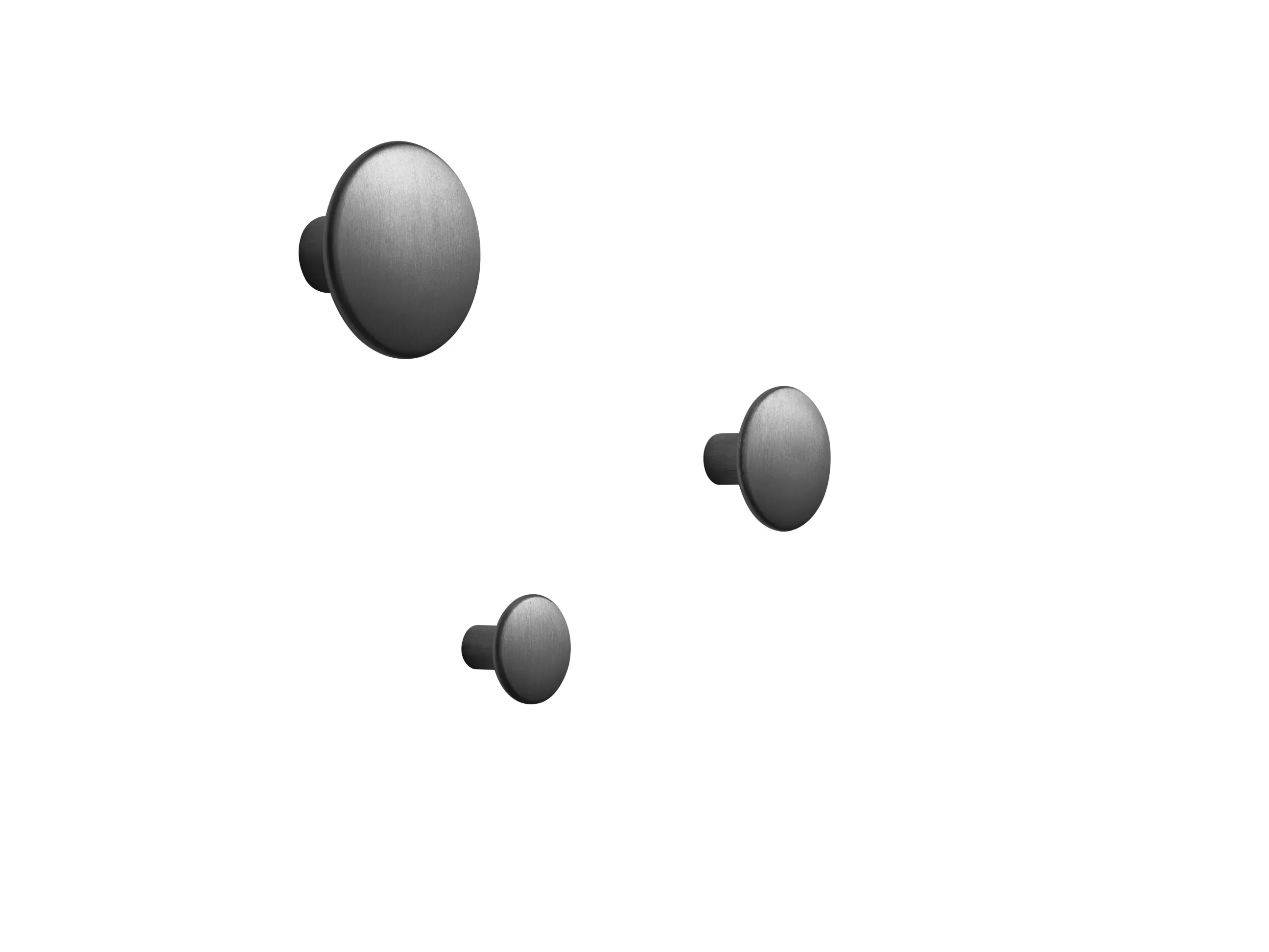 Portemanteaux Patères Portants>Muuto Patere The Dots Metal Metal/ Large - O 5 Cm - Noir