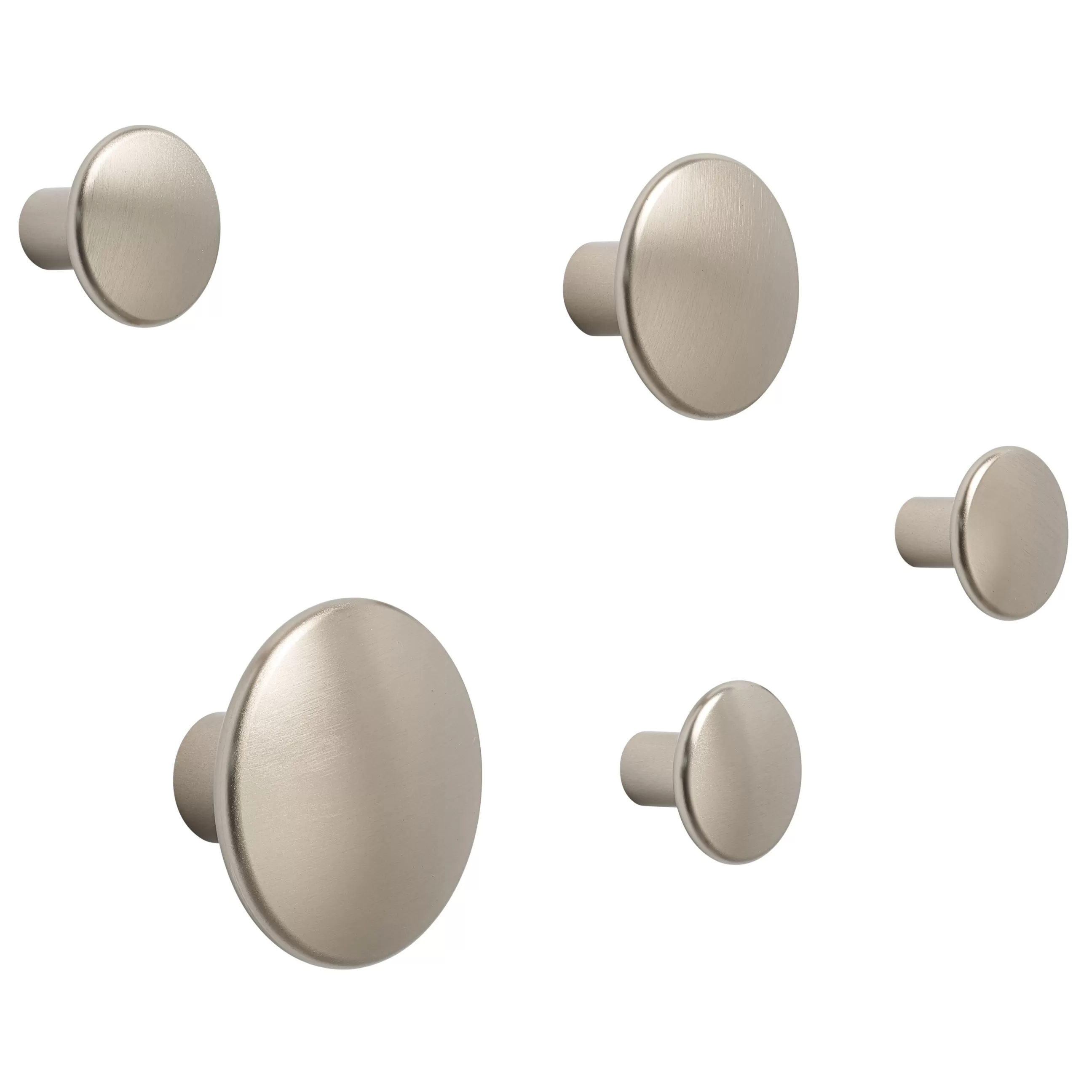 Portemanteaux Patères Portants>Muuto Patere The Dots Metal Metal Marron / O 5 Cm - Taupe